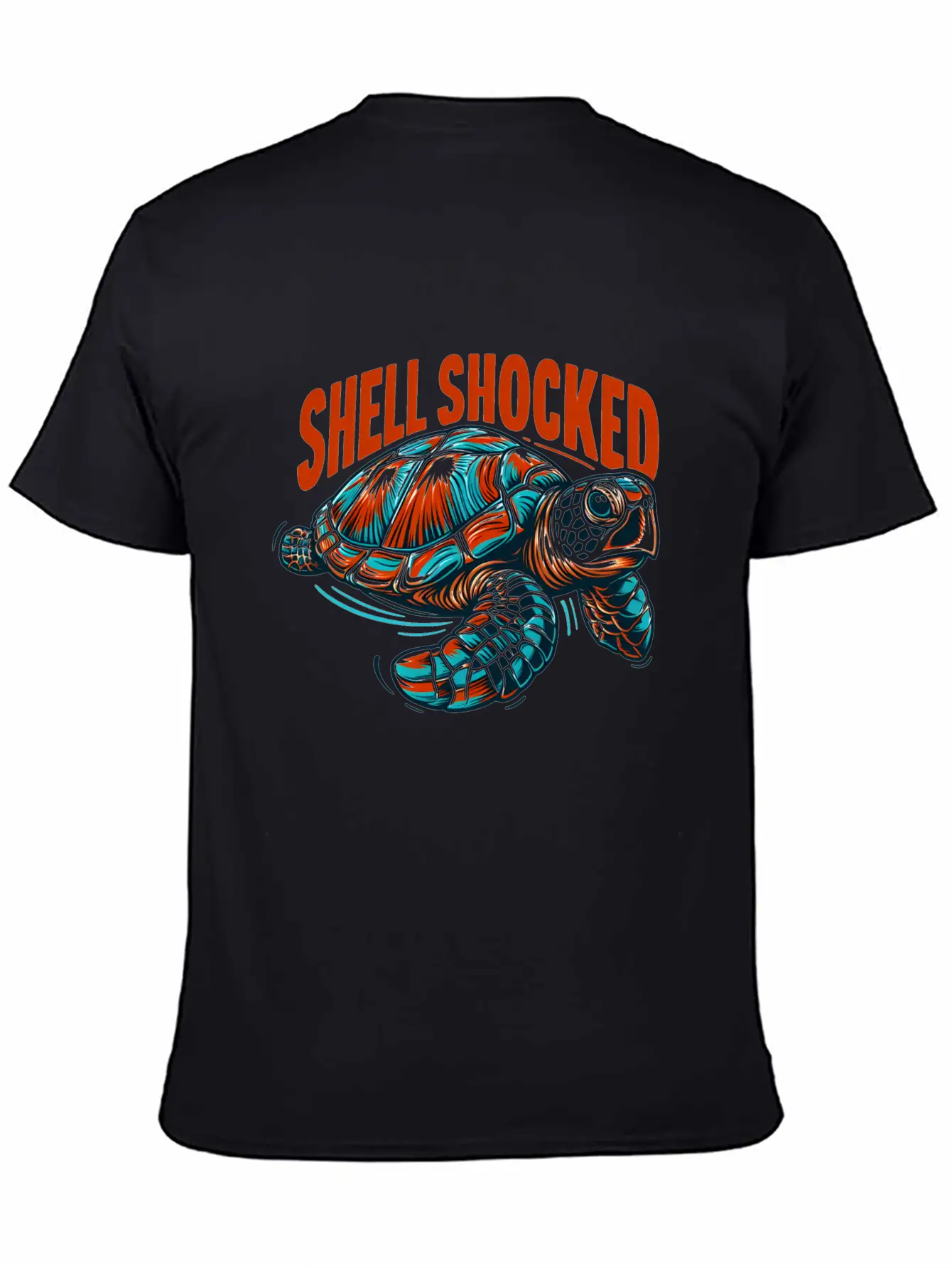 Sea Turtle: Shell Shocked Unisex Casual T-Shirt – Clean Design For Daily Comfort