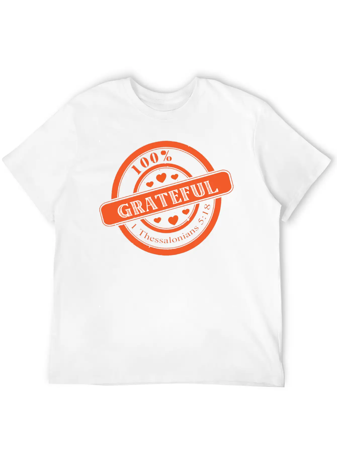 Sealed 100% Grateful -1 Thessalonians 5:18 Stylish Everyday T-Shirt – Unisex Basic Cotton Tee