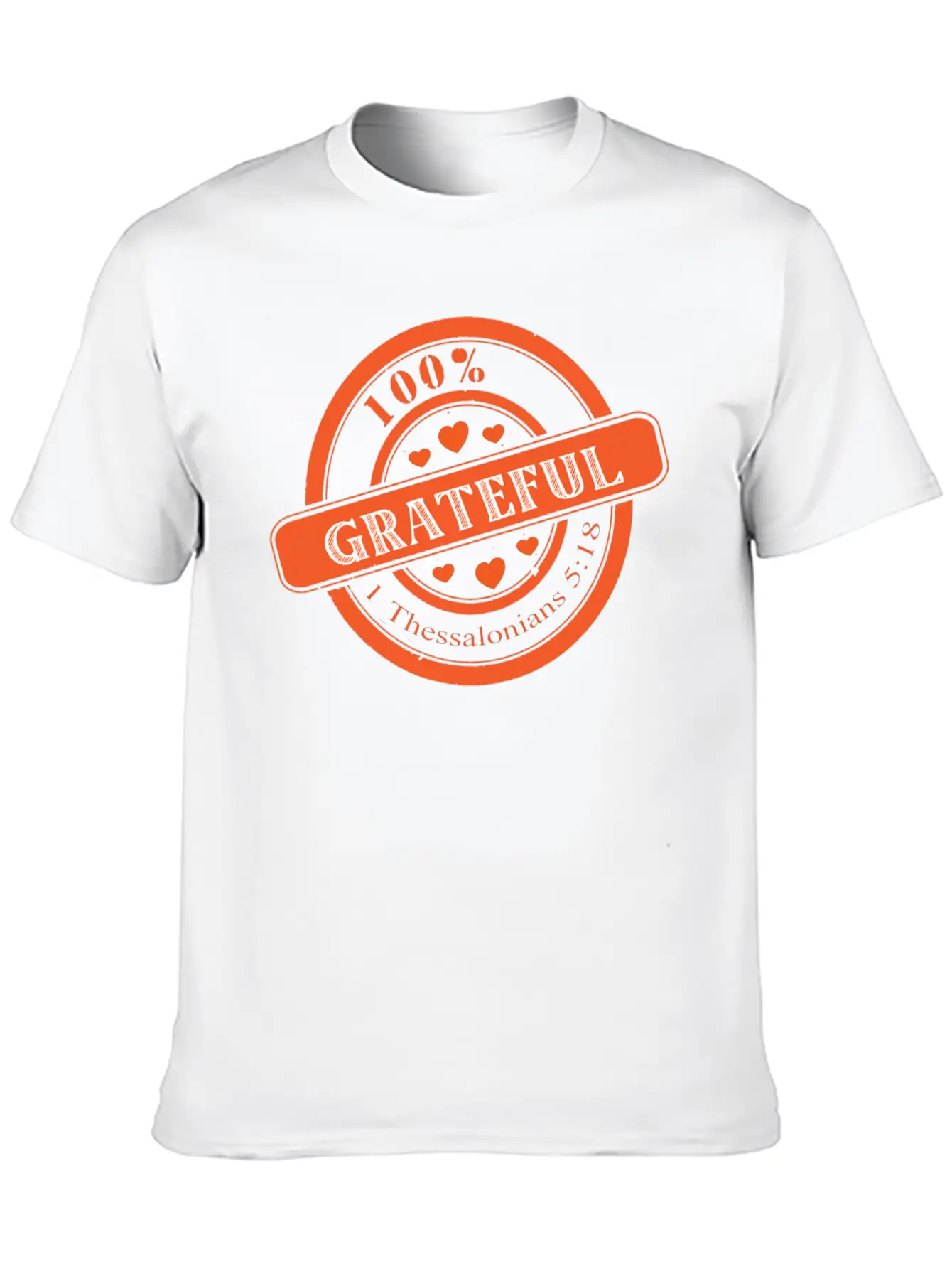 Sealed 100% Grateful -1 Thessalonians 5:18 Stylish Everyday T-Shirt – Unisex Basic Cotton Tee