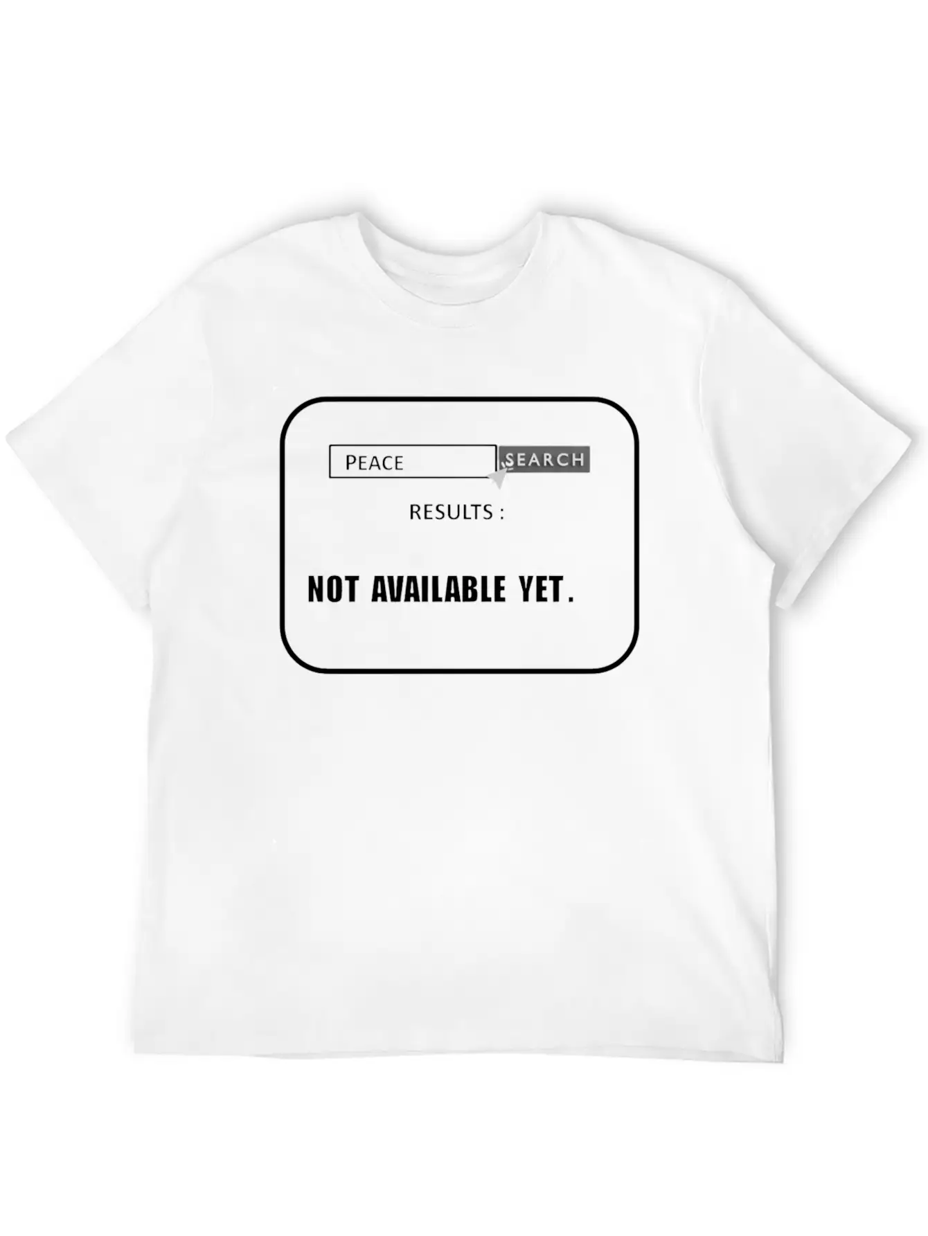 Searching For Peace In The World. Stop War Basic Graphic T-Shirt – Daily Comfort In Soft Cotton