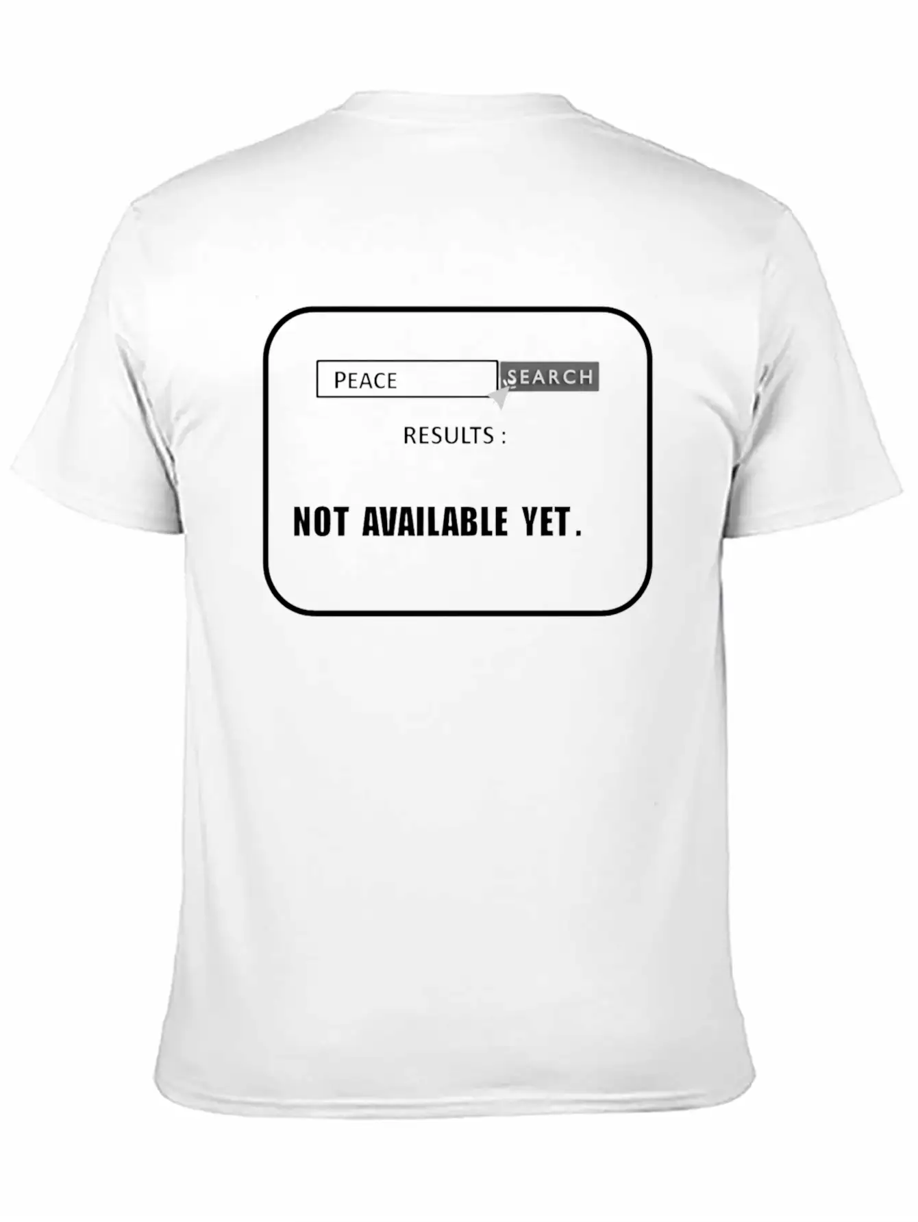 Searching For Peace In The World. Stop War Basic Graphic T-Shirt – Daily Comfort In Soft Cotton