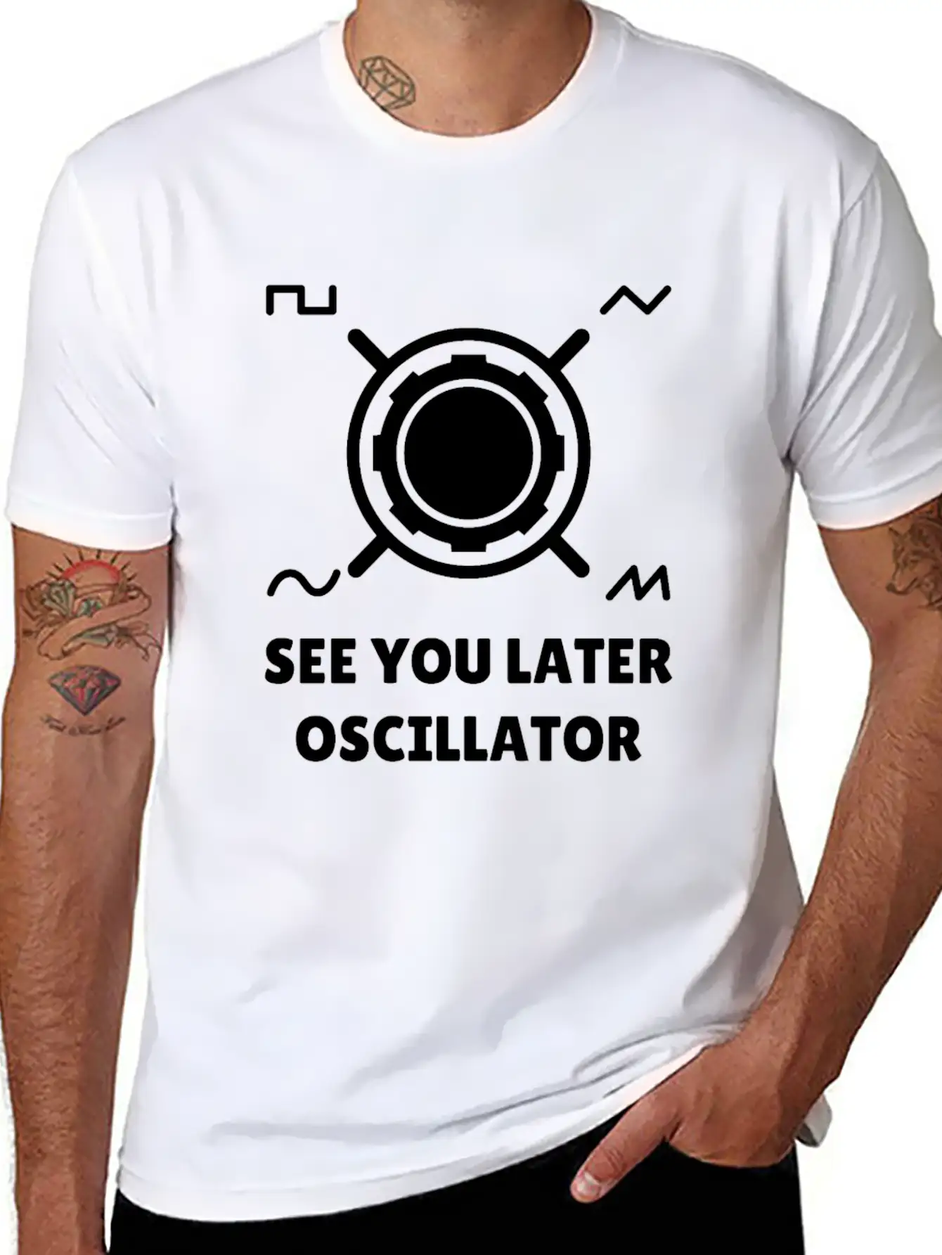 See You Later Oscillator Synthesizer Gift Relaxed Everyday Tee – Lightweight And Durable Cotton