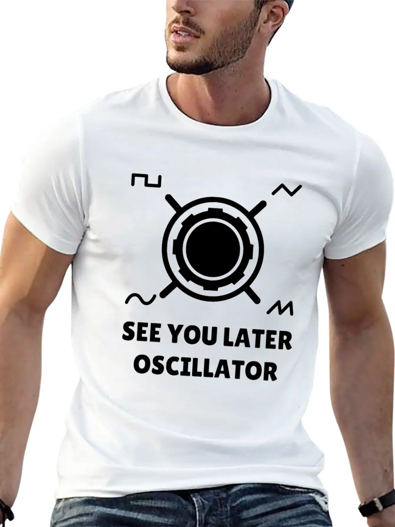 See You Later Oscillator Synthesizer Gift Relaxed Everyday Tee – Lightweight And Durable Cotton