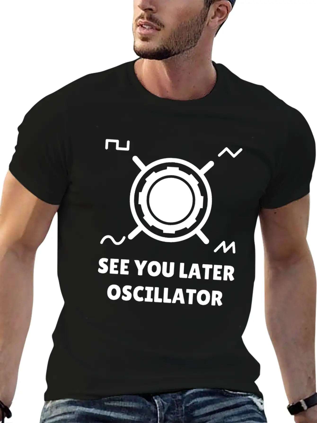 See You Later Oscillator Synthesizer Gift Relaxed Everyday Tee – Lightweight And Durable Cotton