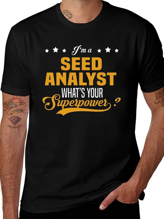 Seed Analyst Basic Graphic T-Shirt – Daily Comfort In Soft Cotton