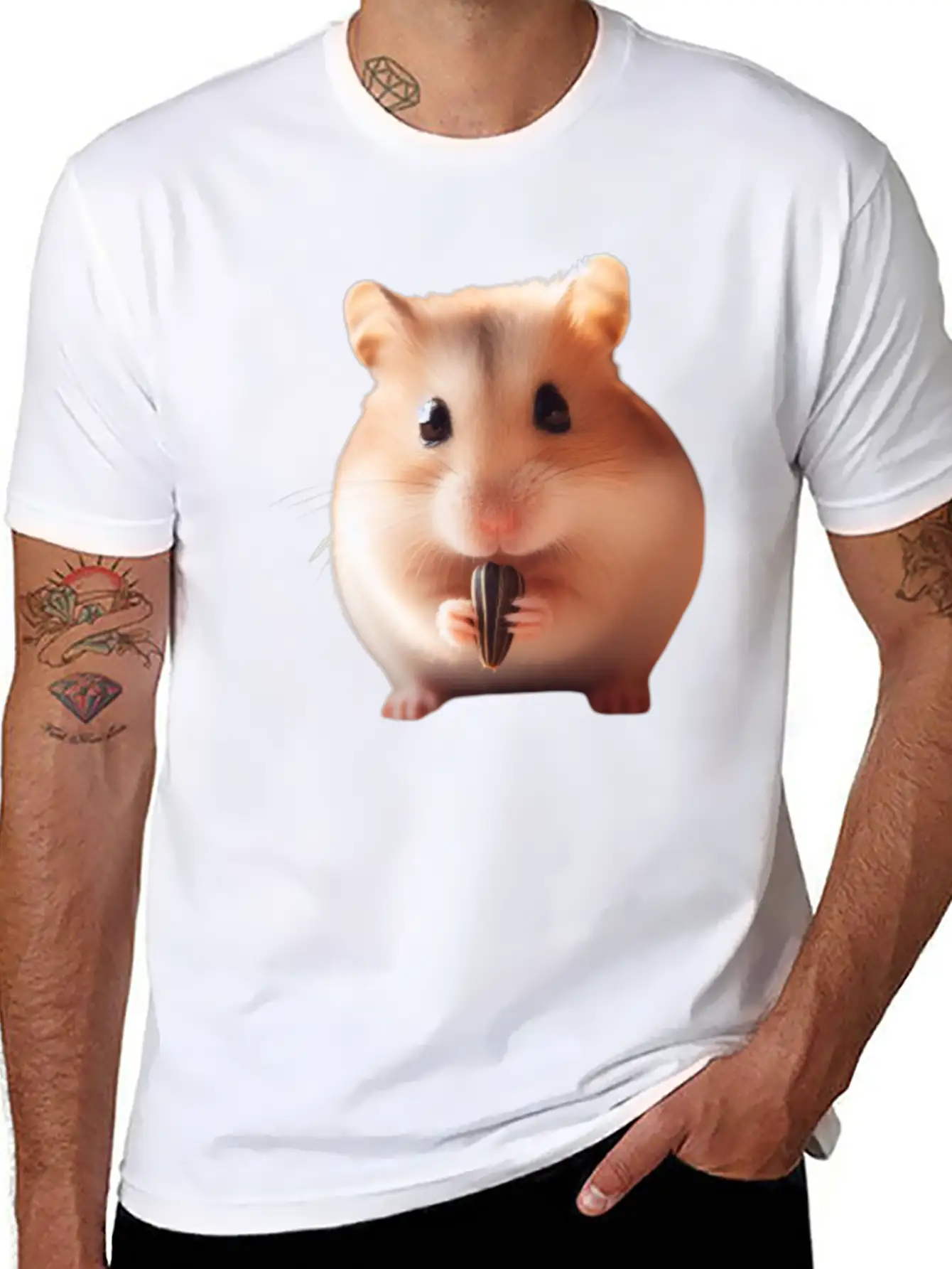 Seeds & Hamsters Essential Cotton Tee For Daily Outfits – Unisex Style