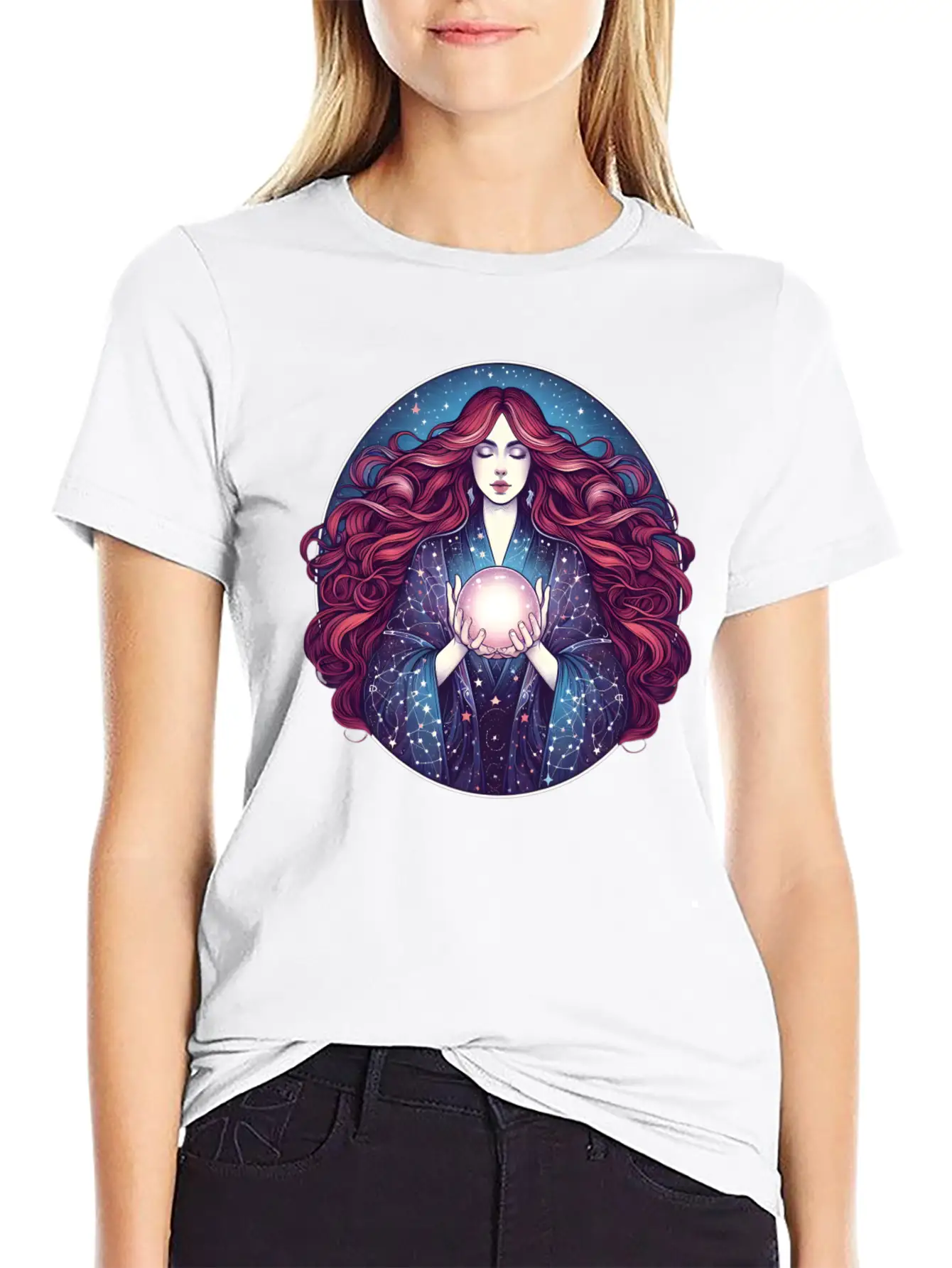 Seer Of The Cosmos Relaxed Everyday Tee – Lightweight And Durable Cotton