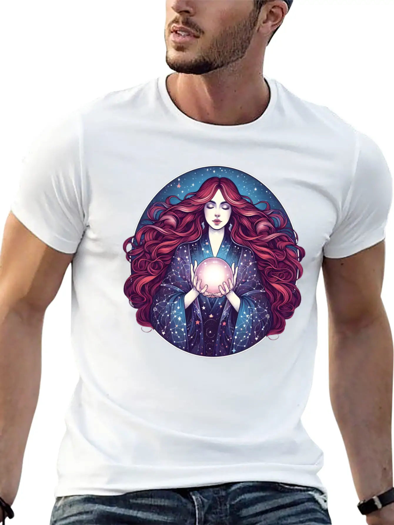 Seer Of The Cosmos Relaxed Everyday Tee – Lightweight And Durable Cotton