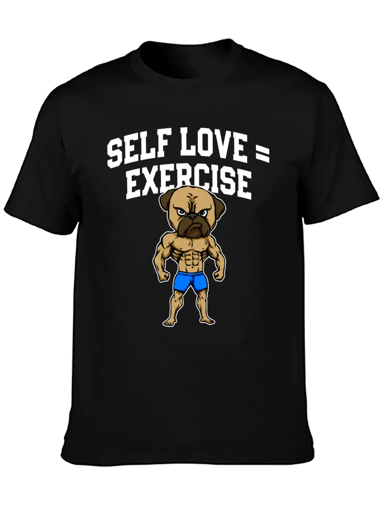 Self Love Exercise Workout Motivational Quote Gym Essential Cotton Tee For Daily Outfits – Unisex Style