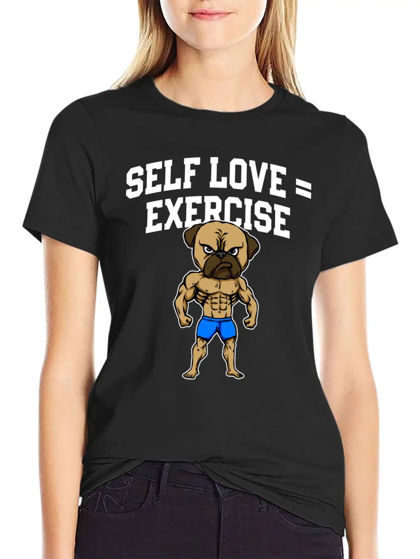 Self Love Exercise Workout Motivational Quote Gym Essential Cotton Tee For Daily Outfits – Unisex Style
