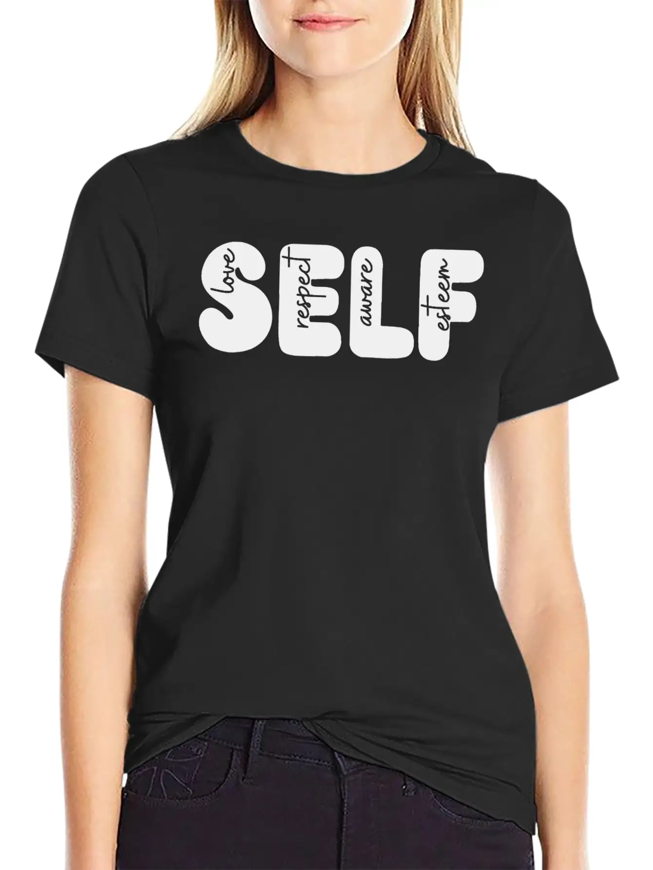 Self Love, Self Respect, Self Aware, Self Esteem Basic Graphic T-Shirt – Daily Comfort In Soft Cotton