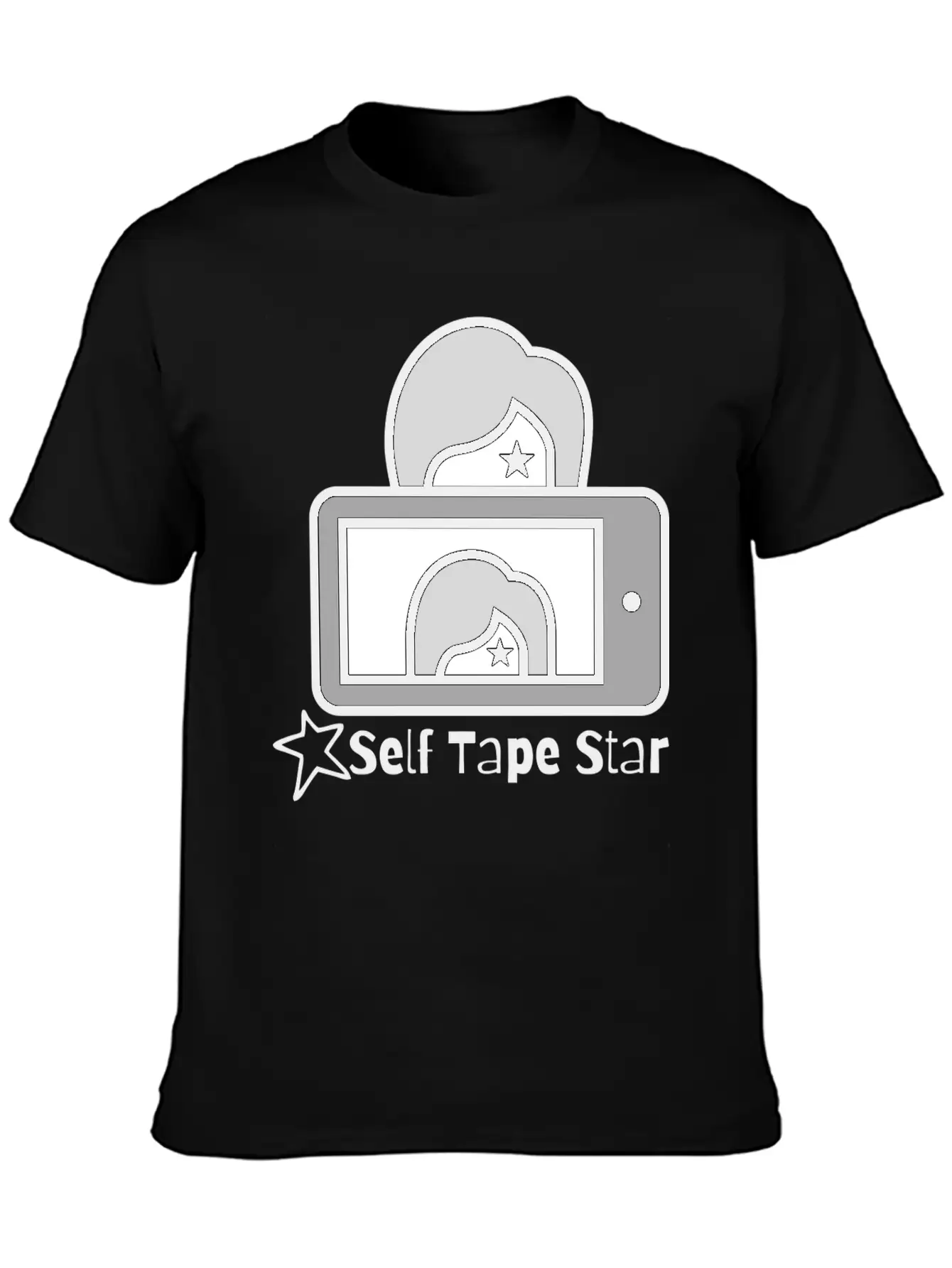 Self Tape Star Vintage Stylish Everyday T-Shirt – Unisex Basic Cotton Tee