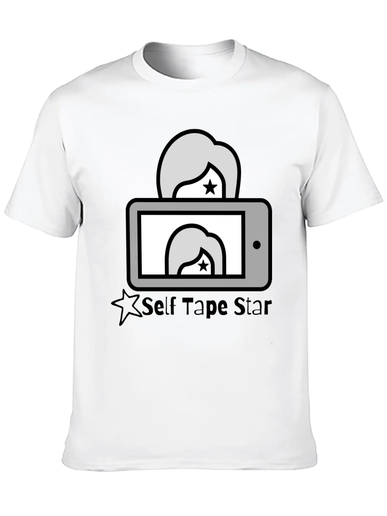 Self Tape Star Vintage Stylish Everyday T-Shirt – Unisex Basic Cotton Tee