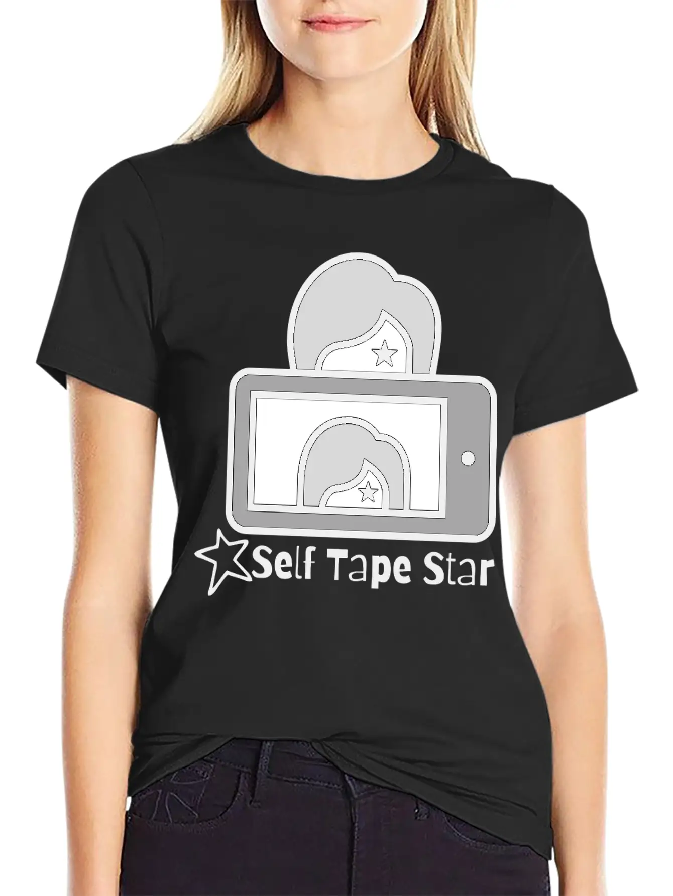 Self Tape Star Vintage Stylish Everyday T-Shirt – Unisex Basic Cotton Tee
