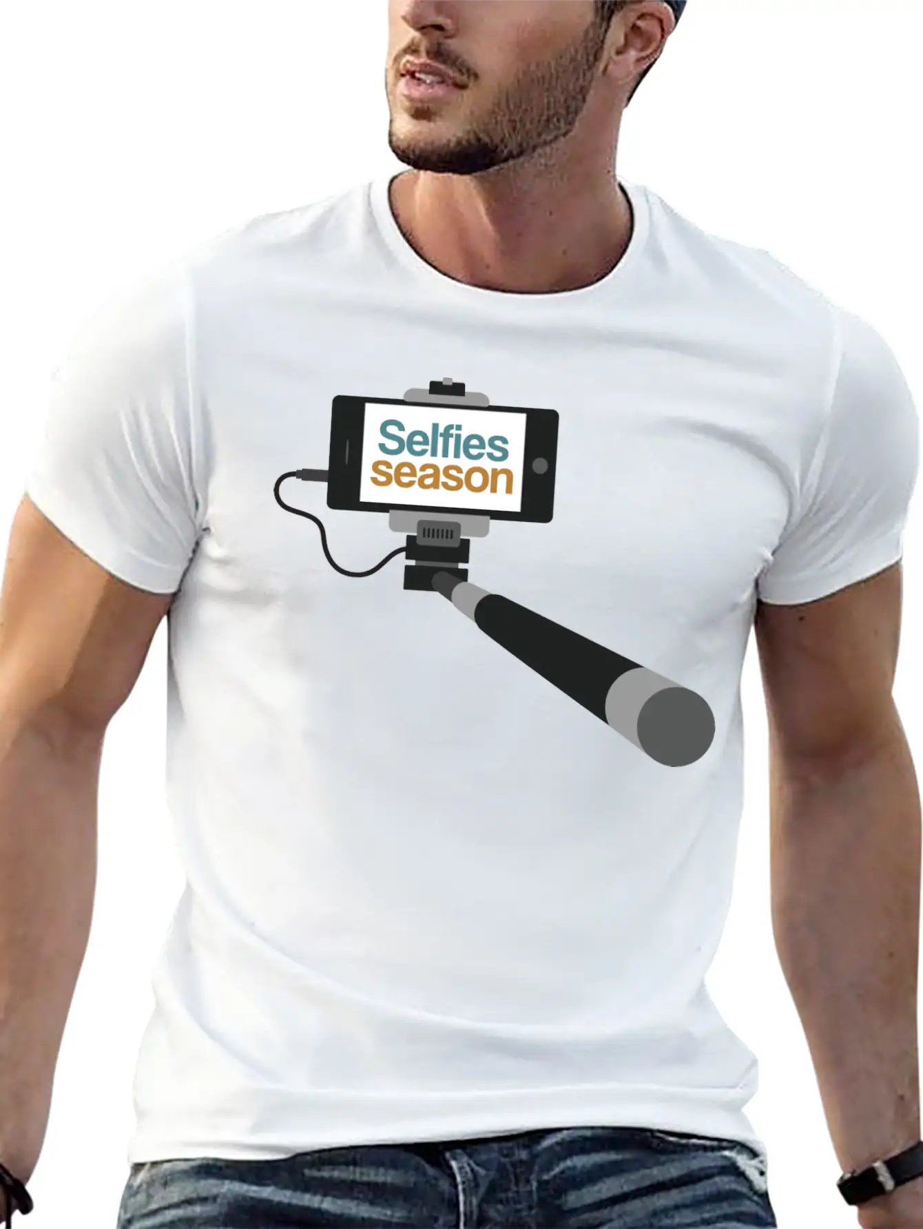 Selfies Season Unisex Casual T-Shirt ��� Clean Design For Daily Comfort
