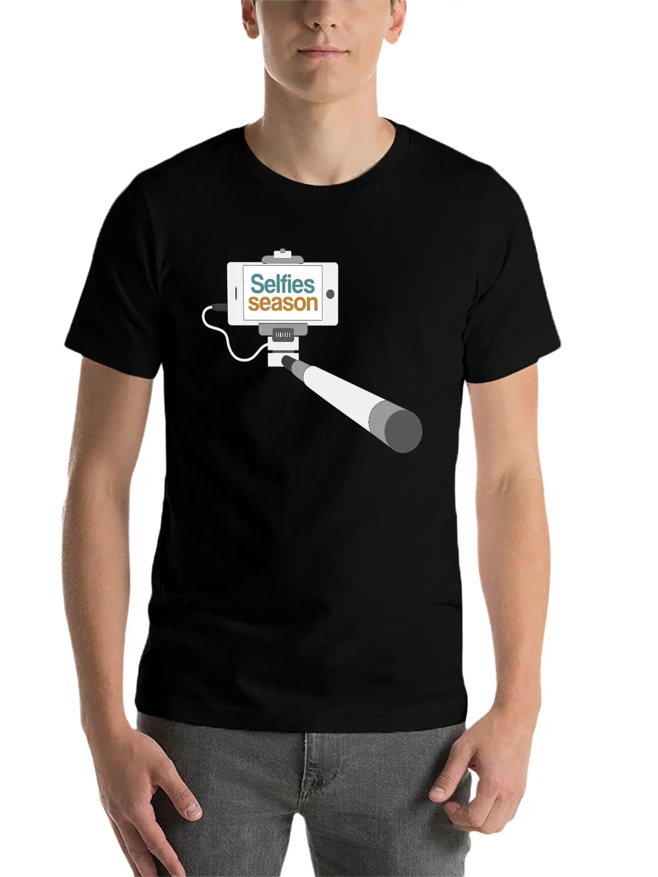 Selfies Season Unisex Casual T-Shirt ��� Clean Design For Daily Comfort