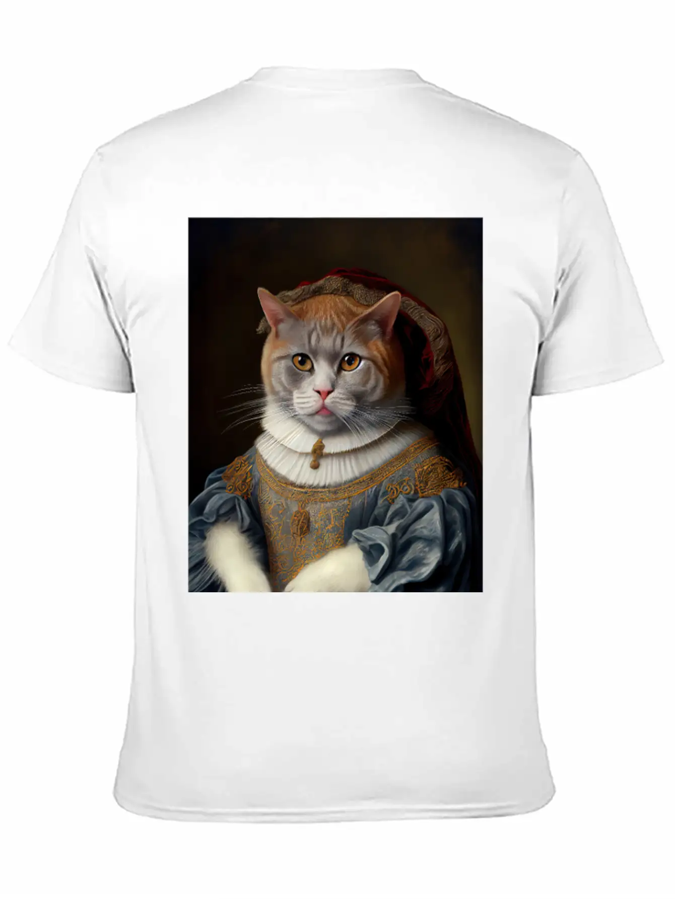 Selkirk Rex Queen Cat Breed Portrait Royal Renaiss Unisex Casual T-Shirt – Clean Design For Daily Comfort