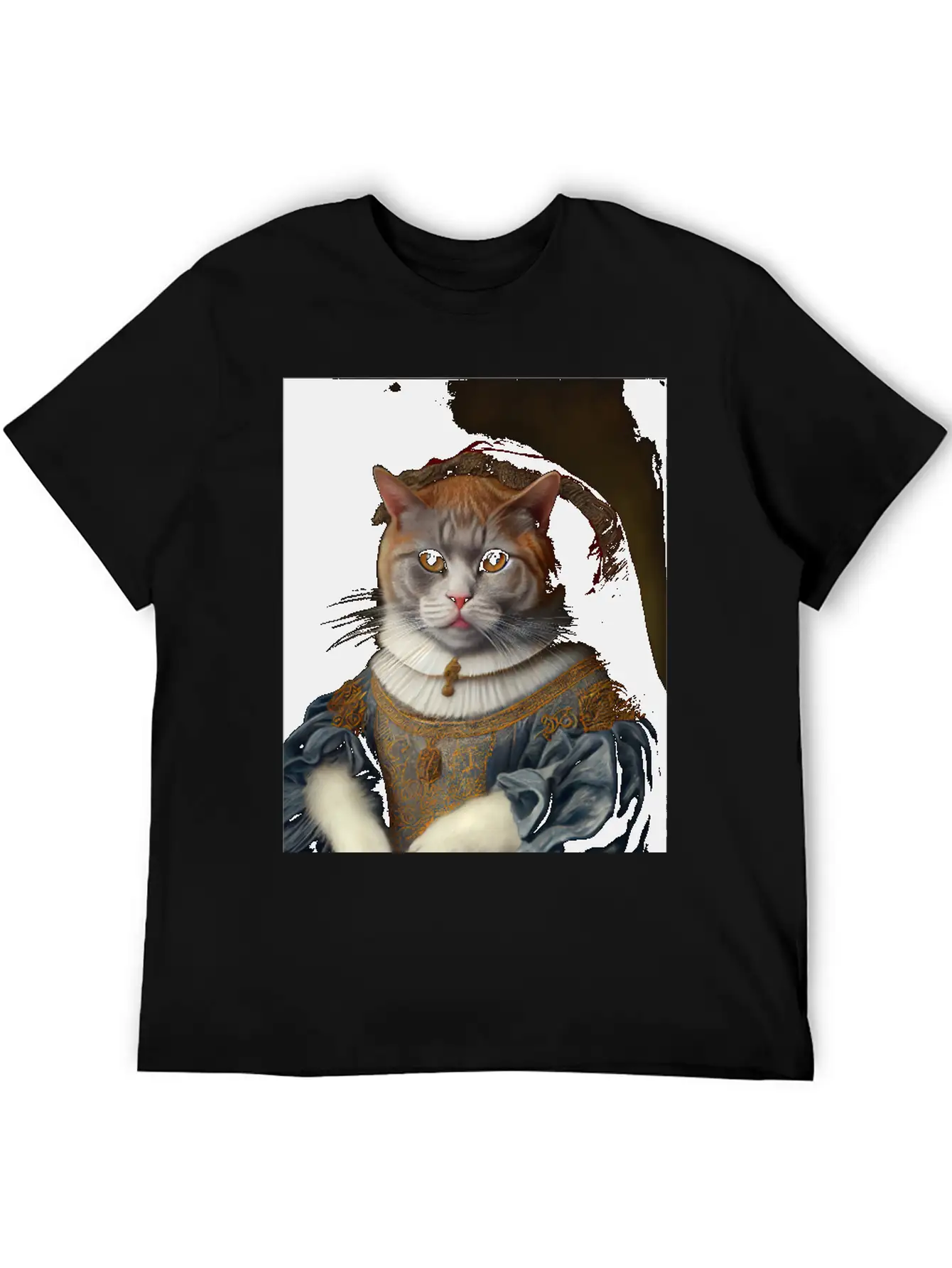 Selkirk Rex Queen Cat Breed Portrait Royal Renaiss Unisex Casual T-Shirt – Clean Design For Daily Comfort