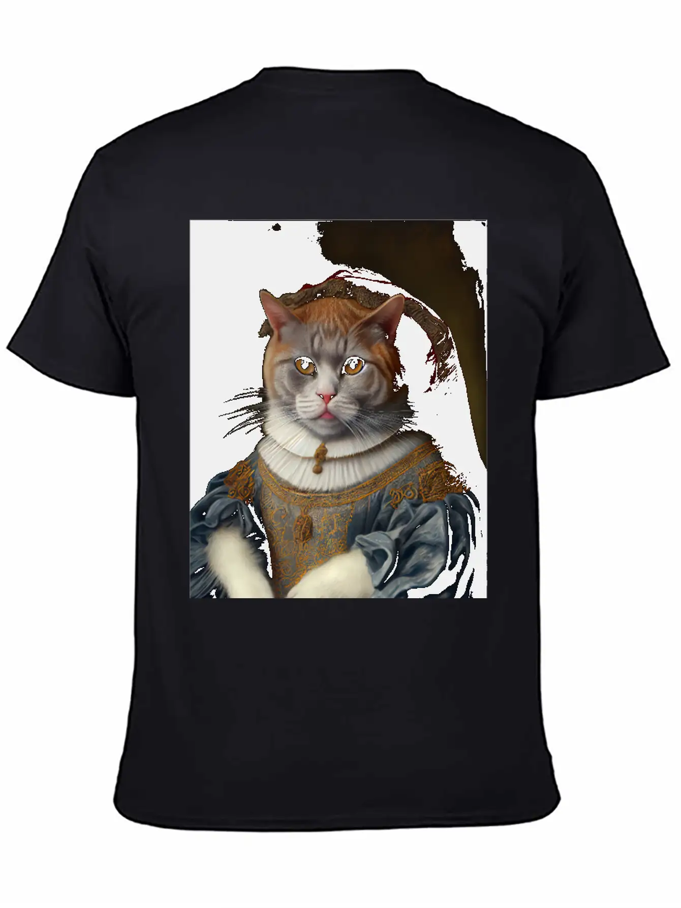 Selkirk Rex Queen Cat Breed Portrait Royal Renaiss Unisex Casual T-Shirt – Clean Design For Daily Comfort