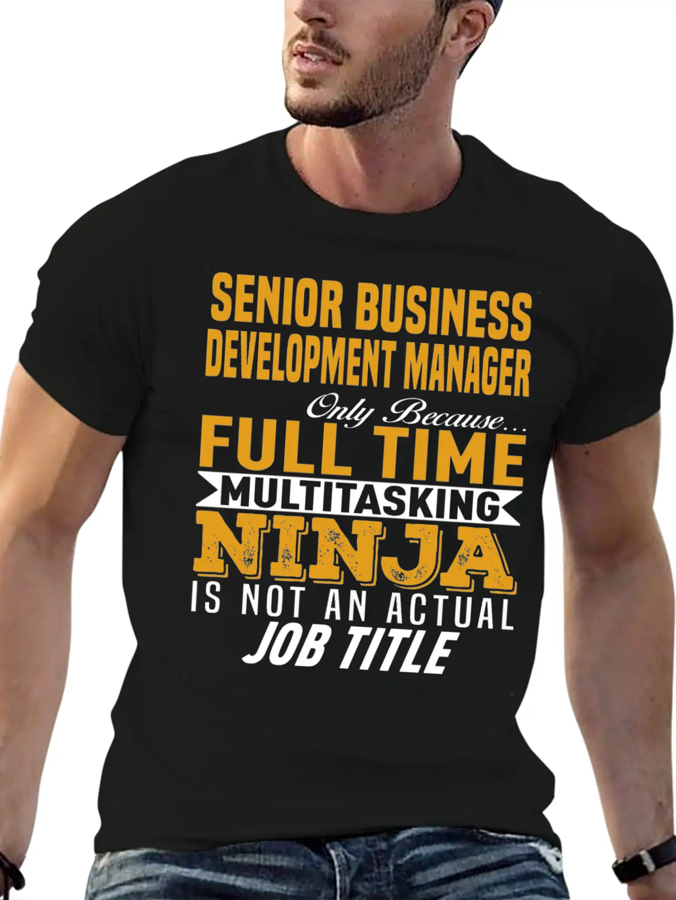 Senior Business Development Manager Classic Fit Graphic Tee For Daily Comfort – Unisex Cotton Shirt