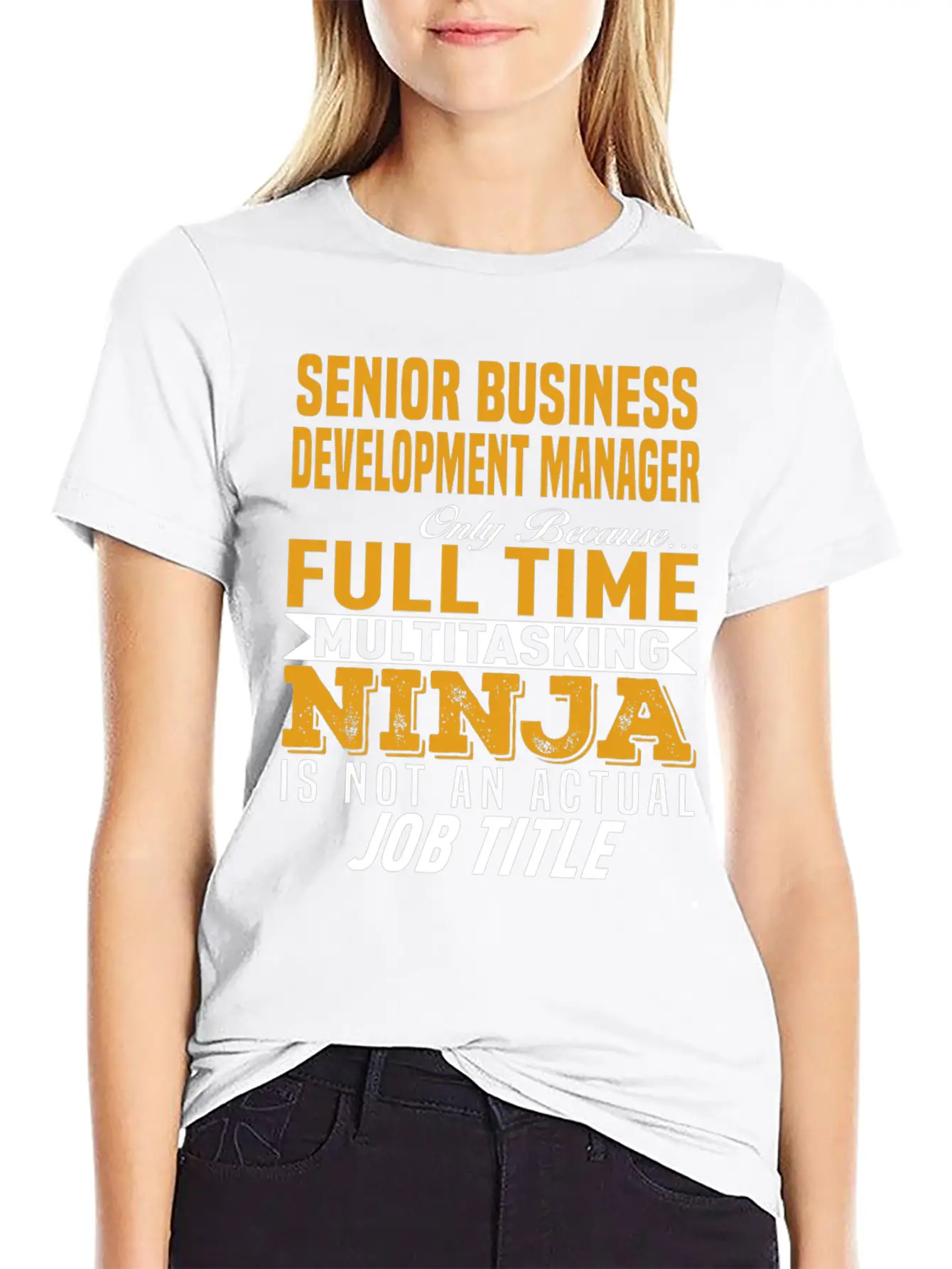 Senior Business Development Manager Classic Fit Graphic Tee For Daily Comfort – Unisex Cotton Shirt