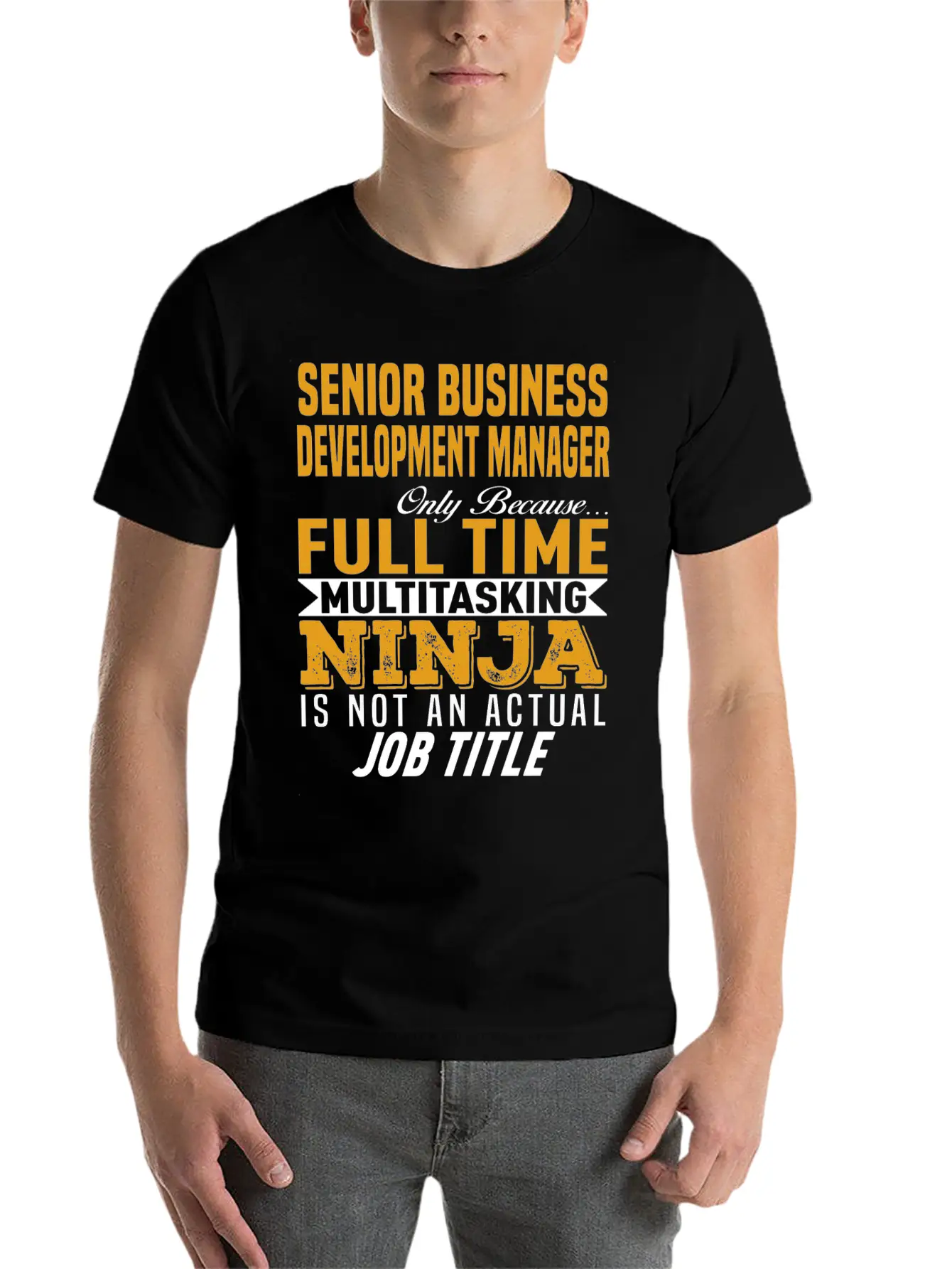 Senior Business Development Manager Classic Fit Graphic Tee For Daily Comfort – Unisex Cotton Shirt