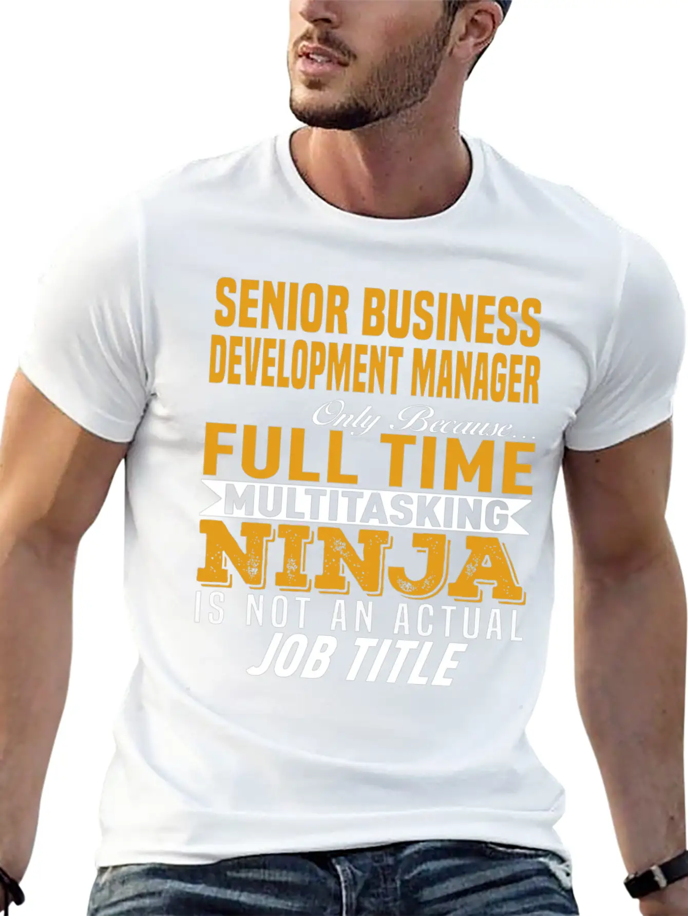 Senior Business Development Manager Classic Fit Graphic Tee For Daily Comfort – Unisex Cotton Shirt