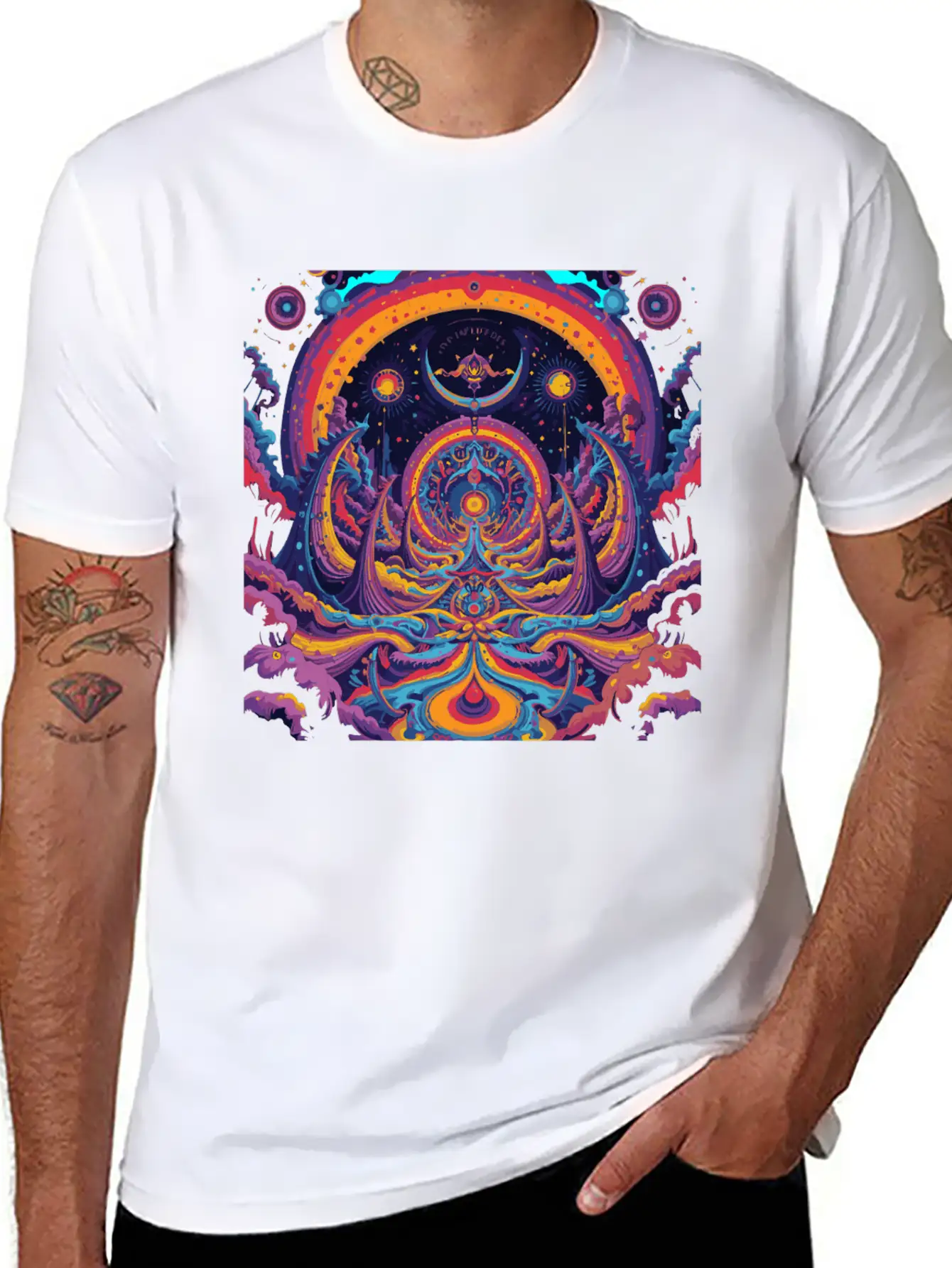 "Serene Lines: Minimalist Art Tee" Basic Graphic T-Shirt – Daily Comfort In Soft Cotton