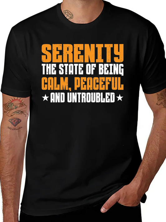 Serenity, Being Calm, Peaceful, And Untroubled 3 Essential Cotton Tee For Daily Outfits – Unisex Style