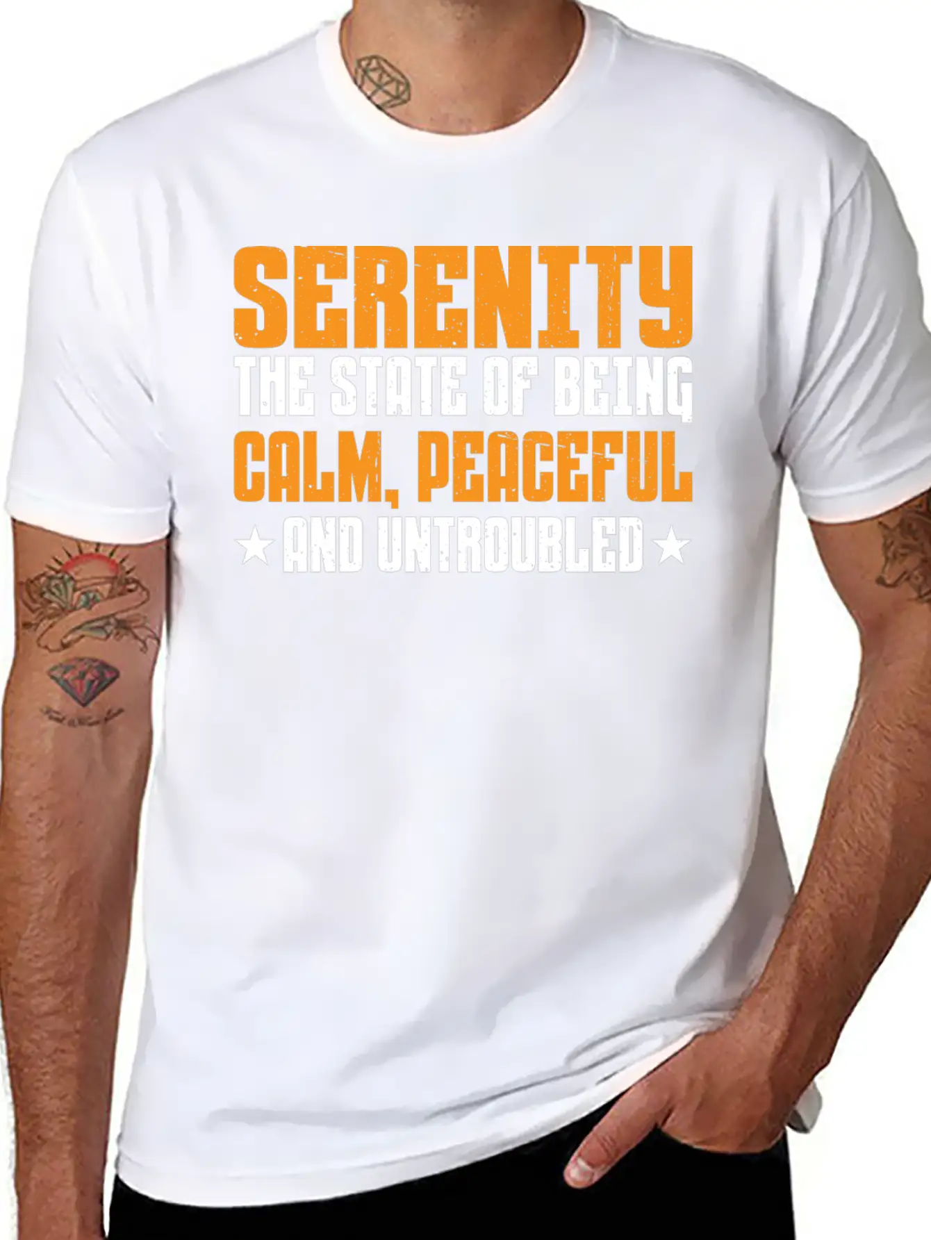 Serenity, Being Calm, Peaceful, And Untroubled 3 Essential Cotton Tee For Daily Outfits – Unisex Style