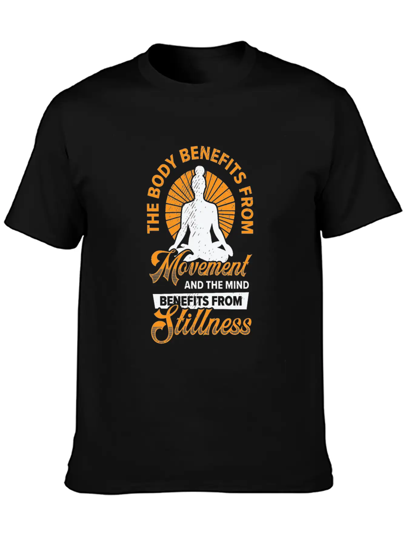 Serenity Meditating Yoga Fan Spiritual Relaxation Unisex Casual T-Shirt – Clean Design For Daily Comfort