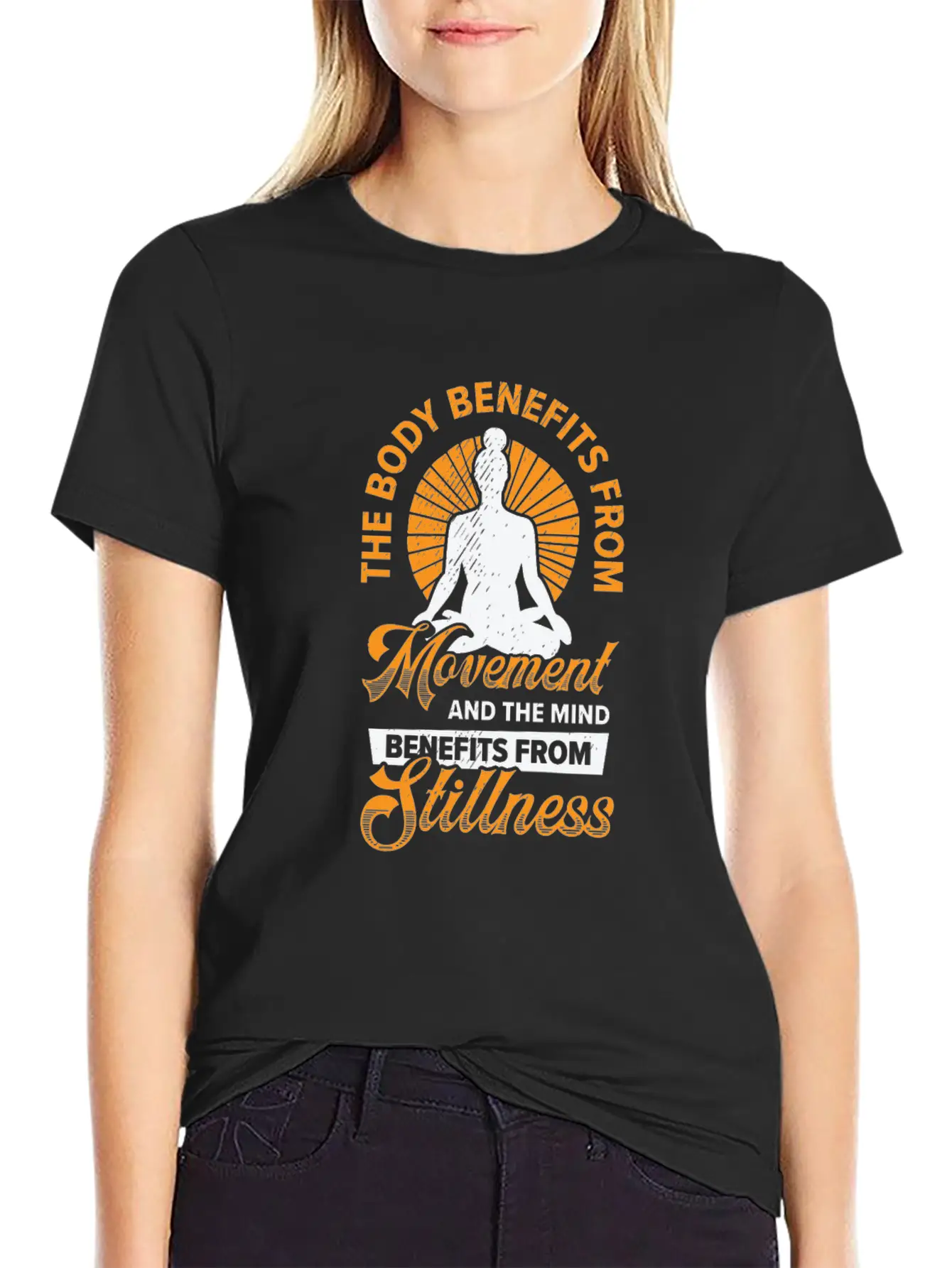 Serenity Meditating Yoga Fan Spiritual Relaxation Unisex Casual T-Shirt – Clean Design For Daily Comfort