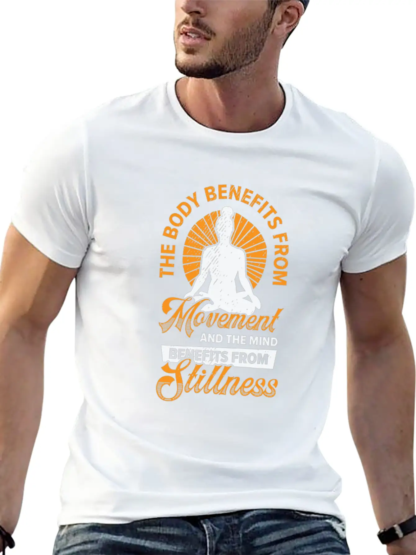 Serenity Meditating Yoga Fan Spiritual Relaxation Unisex Casual T-Shirt – Clean Design For Daily Comfort