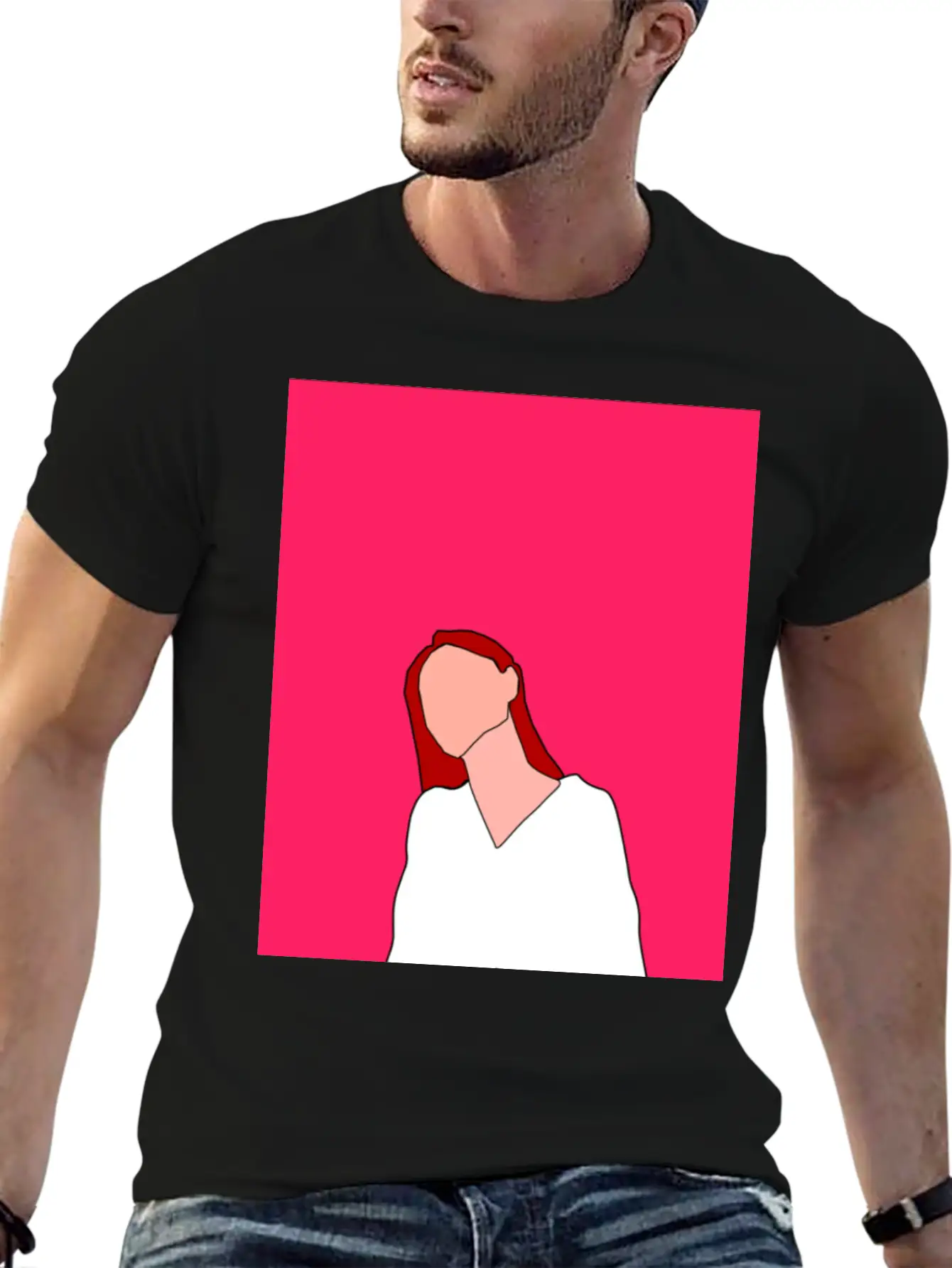 Shades Of Pink Classic Fit Graphic Tee For Daily Comfort – Unisex Cotton Shirt