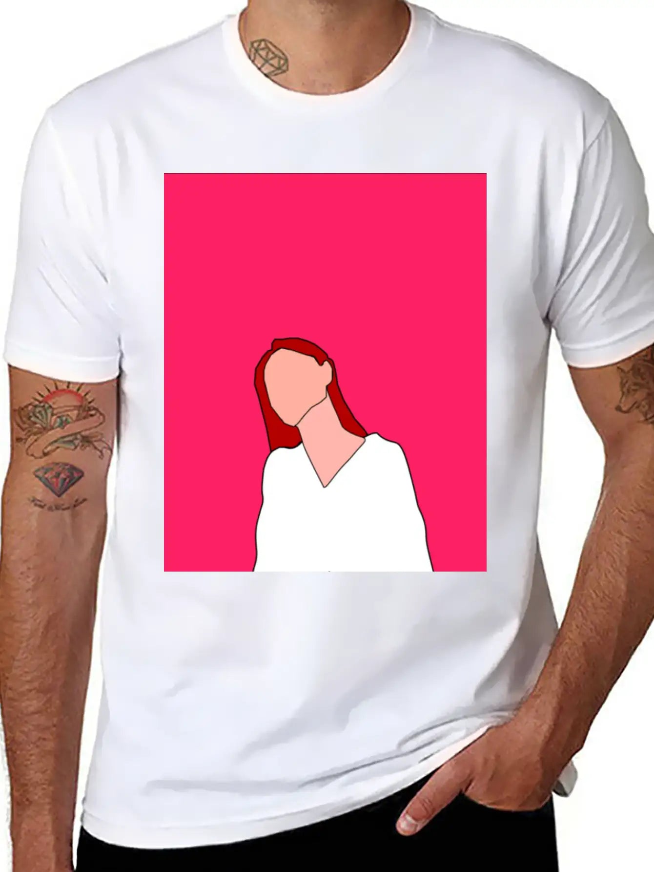 Shades Of Pink Classic Fit Graphic Tee For Daily Comfort – Unisex Cotton Shirt