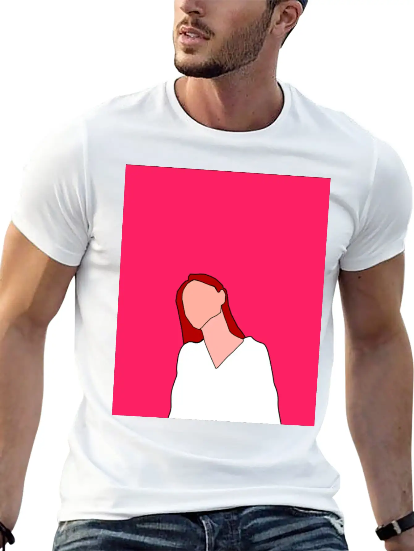 Shades Of Pink Classic Fit Graphic Tee For Daily Comfort – Unisex Cotton Shirt