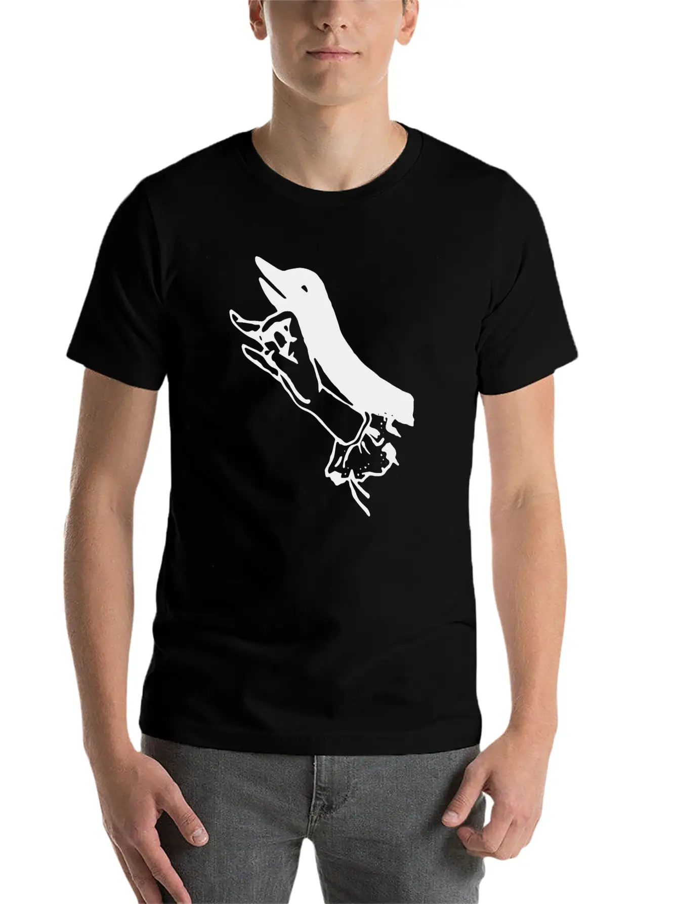 Shadow Puppets Lightweight Cotton T-Shirt – Daily Comfort Graphic Shirt