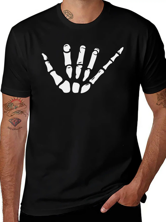 Shaka Skeleton Modern Fit Casual T-Shirt – Clean And Versatile Design