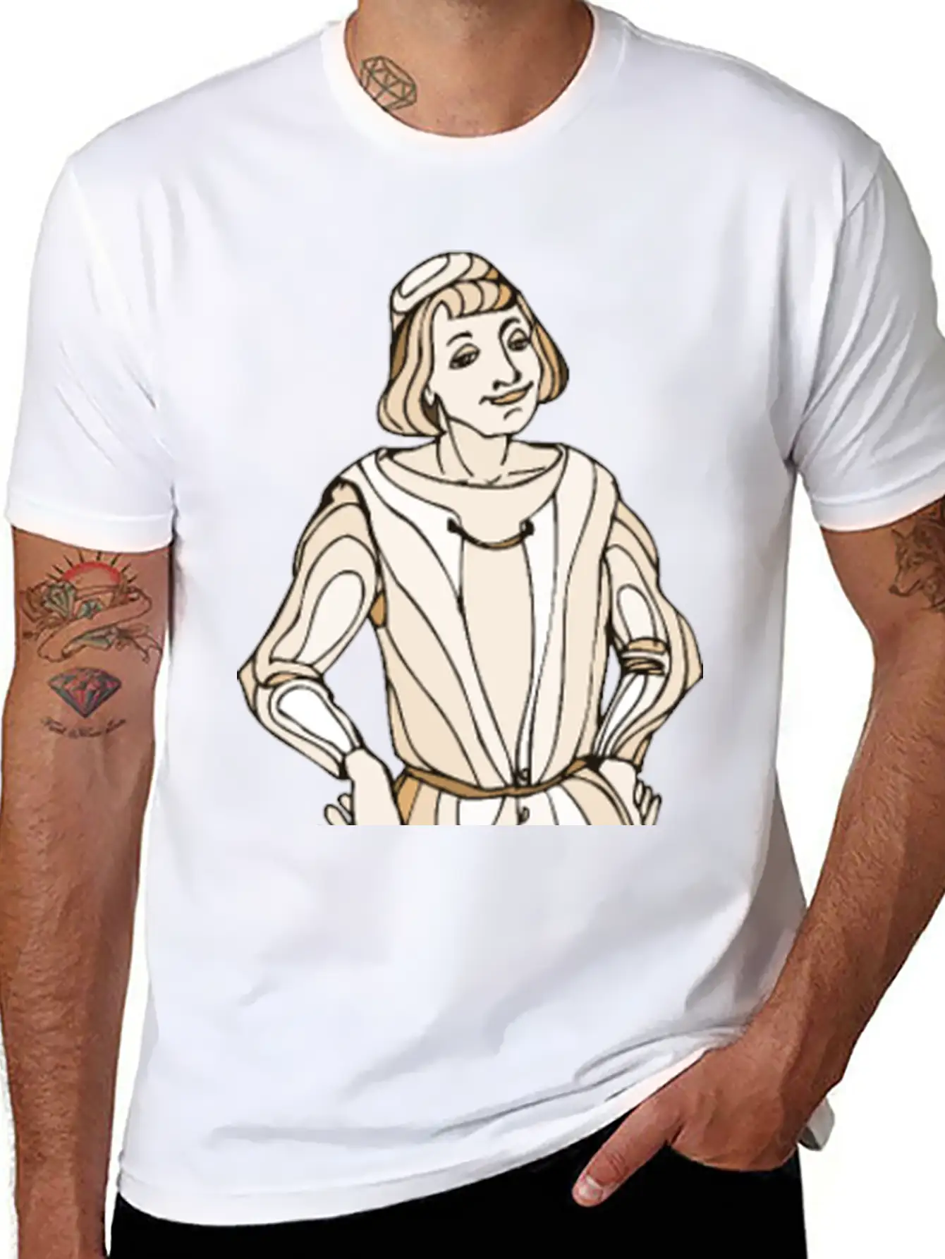 Shakespeare Characters Sampson Basic Graphic T-Shirt – Daily Comfort In Soft Cotton
