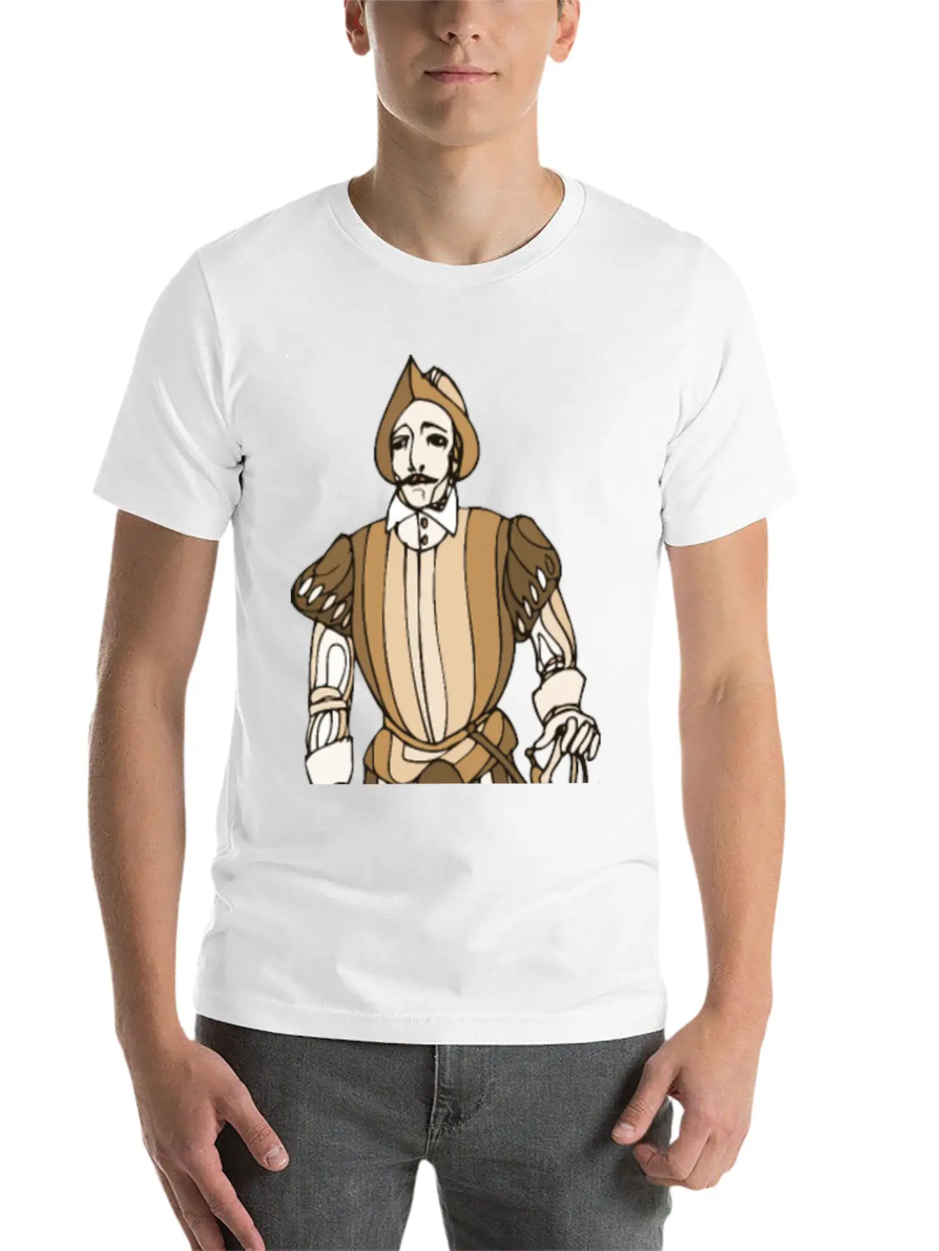 Shakespeare Characters Soldier Modern Fit Casual T-Shirt – Clean And Versatile Design