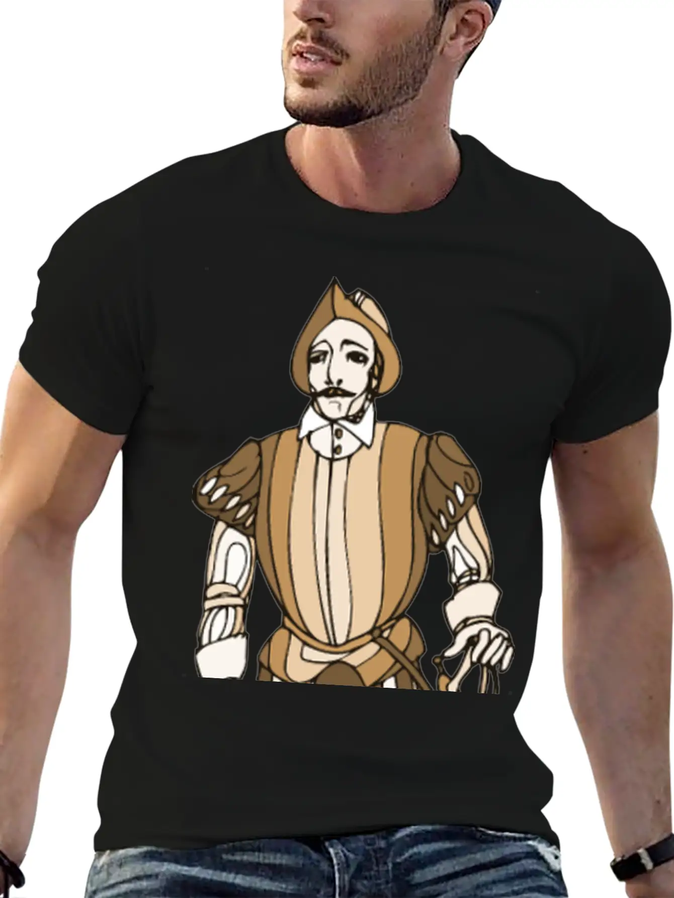 Shakespeare Characters Soldier Modern Fit Casual T-Shirt – Clean And Versatile Design