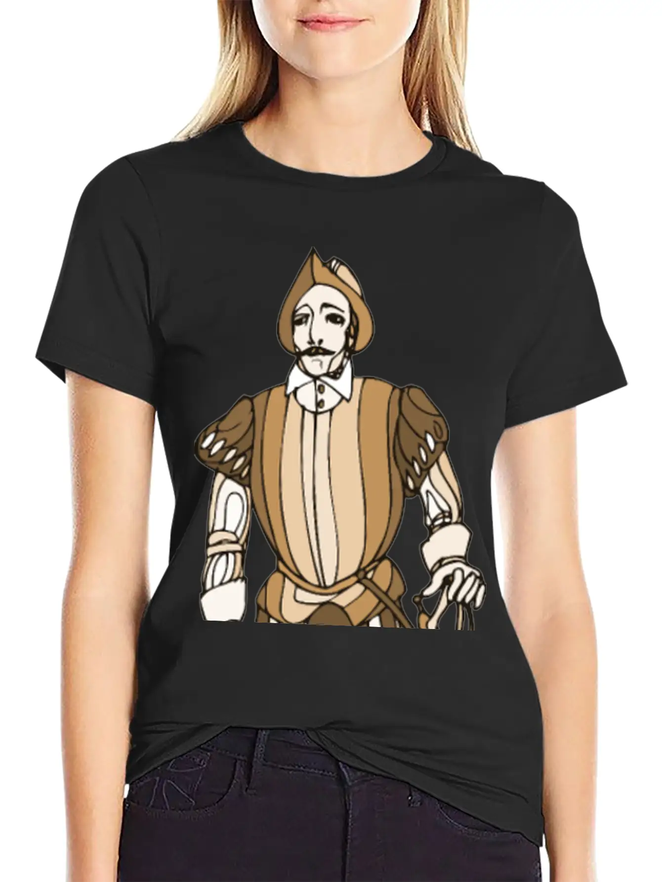 Shakespeare Characters Soldier Modern Fit Casual T-Shirt – Clean And Versatile Design
