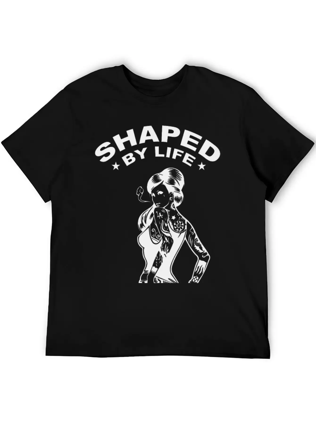 Shaped By Life, Finished With Ink Stylish Everyday T-Shirt – Unisex Basic Cotton Tee