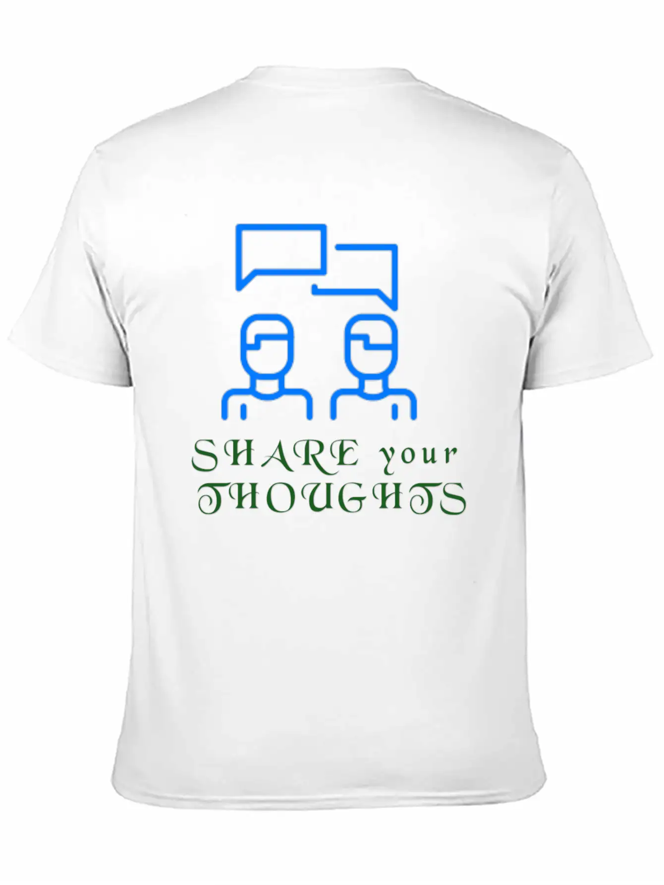 Share Your Thoughts Lightweight Cotton T-Shirt – Daily Comfort Graphic Shirt