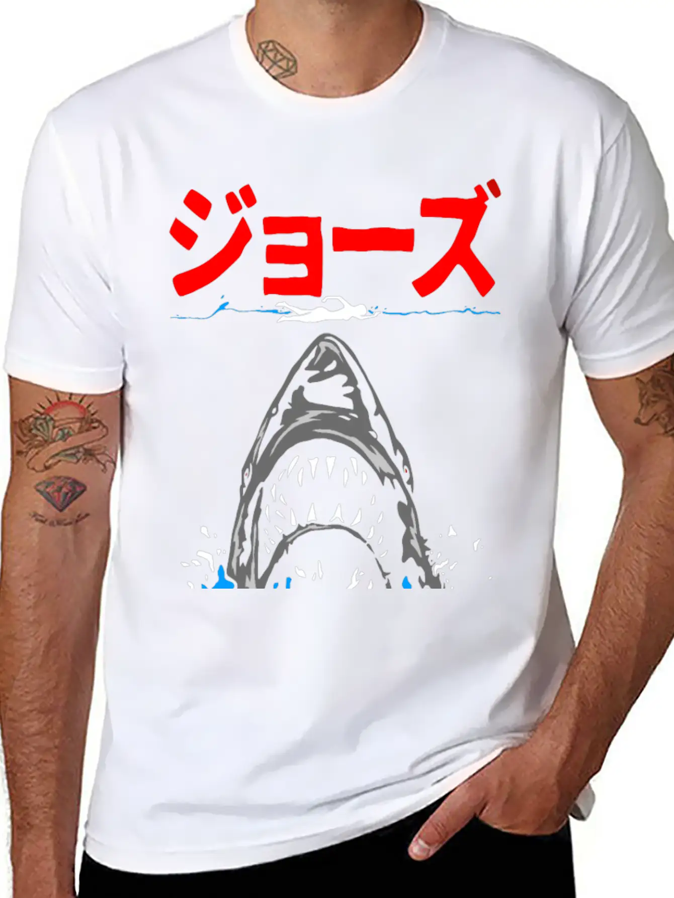 SHARK ATTACK Modern Fit Casual T-Shirt – Clean And Versatile Design