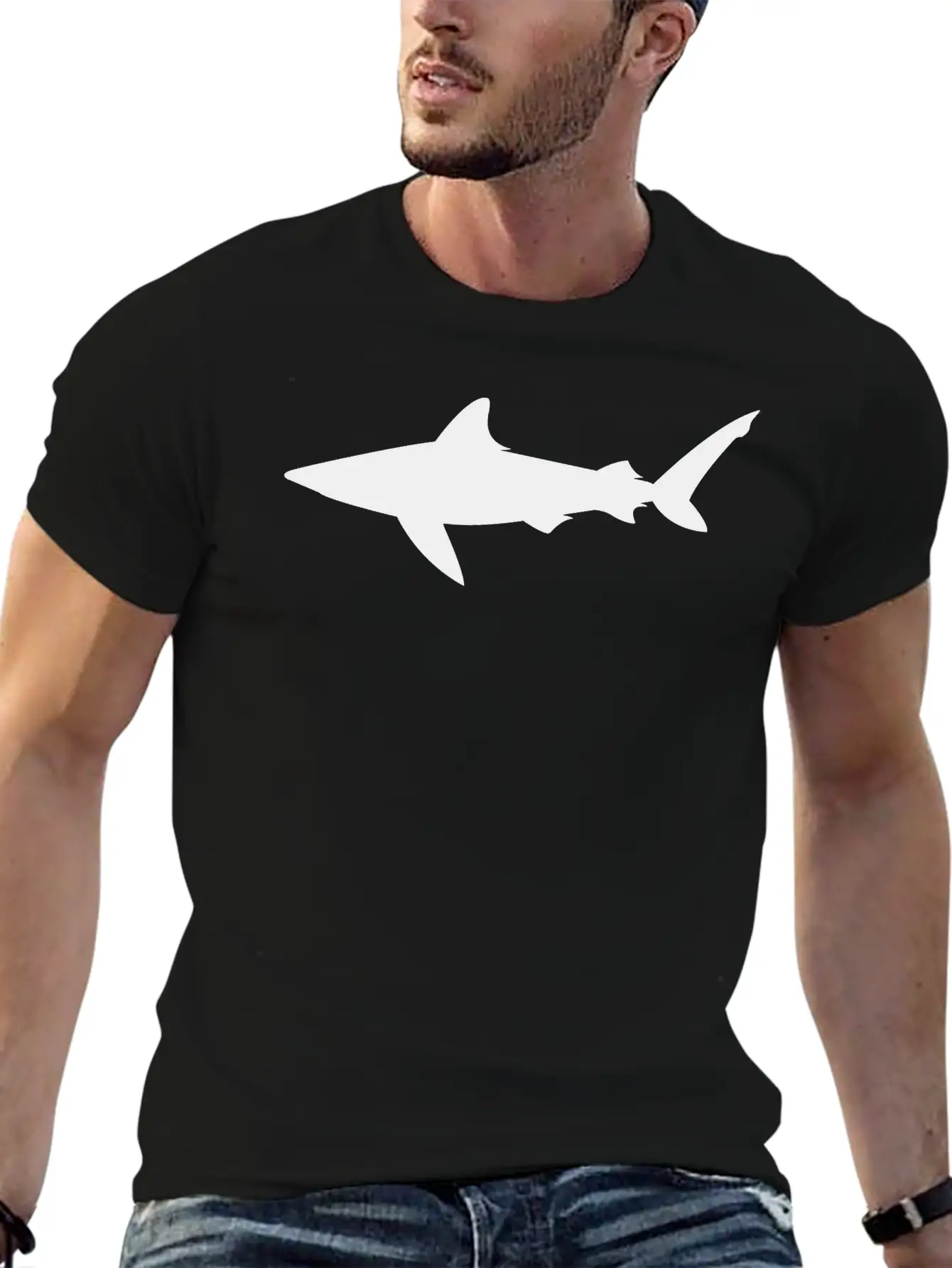 Shark Basic Graphic T-Shirt – Daily Comfort In Soft Cotton