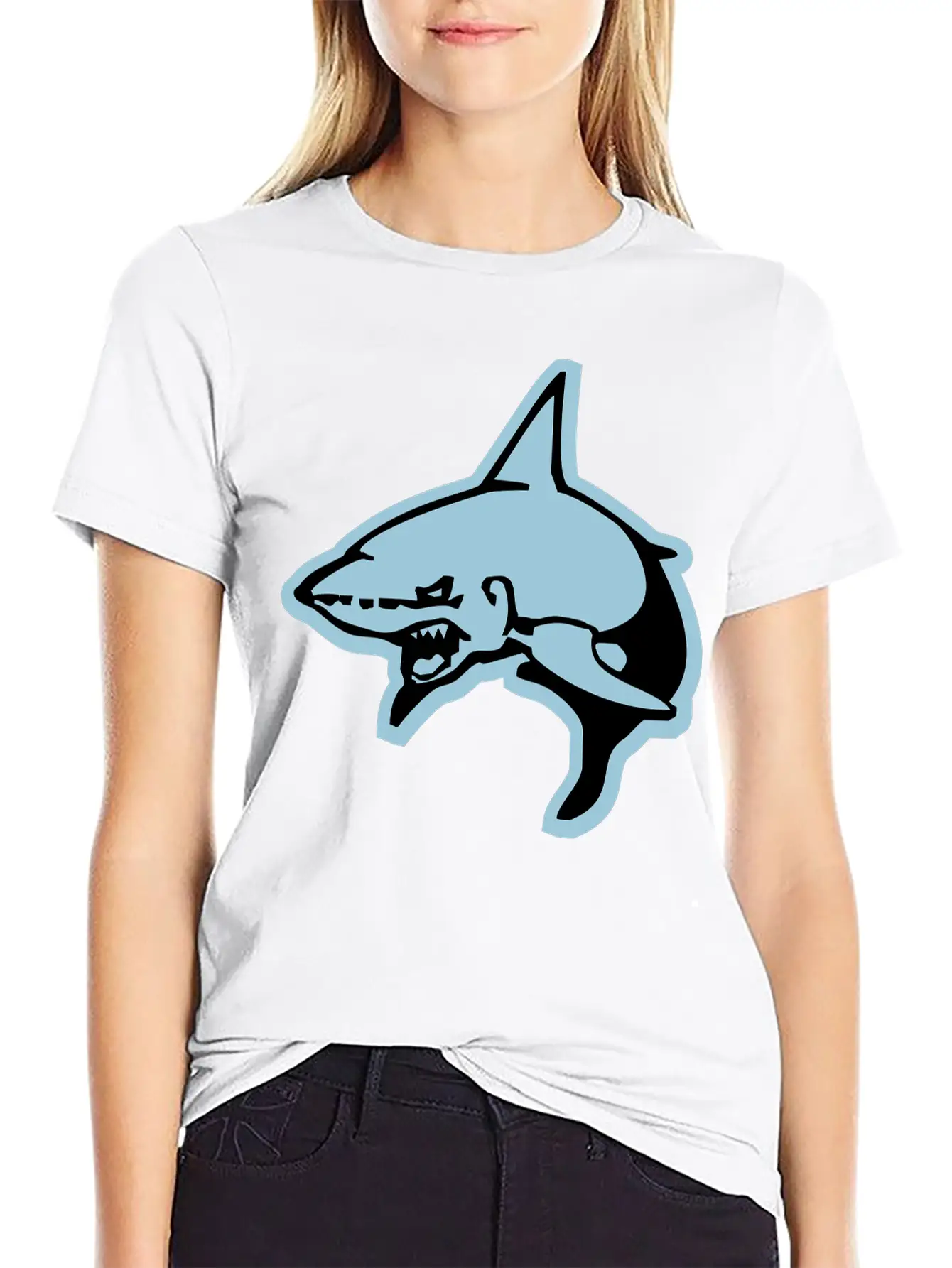 Shark Essential Cotton Tee For Daily Outfits – Unisex Style