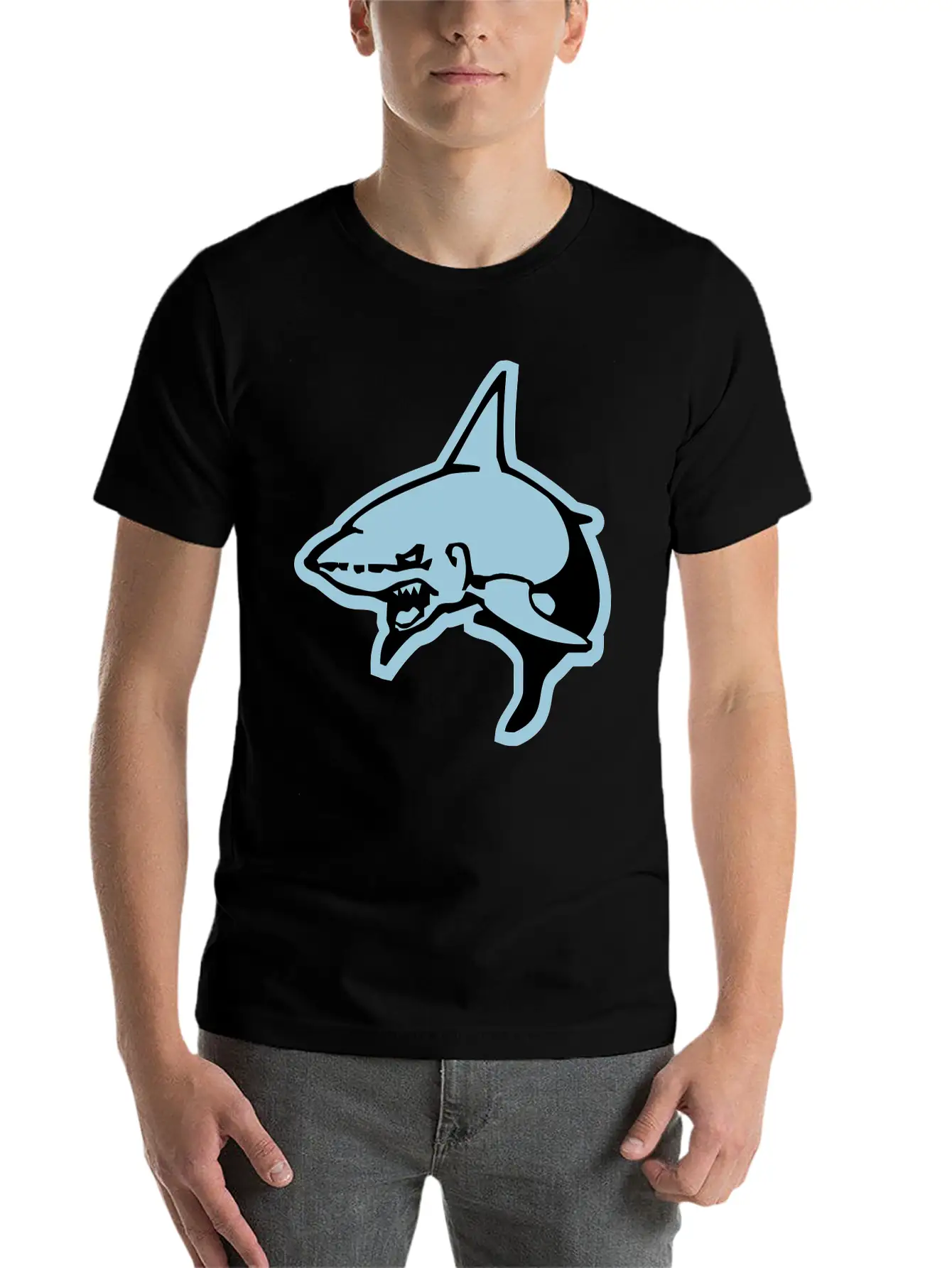 Shark Essential Cotton Tee For Daily Outfits – Unisex Style