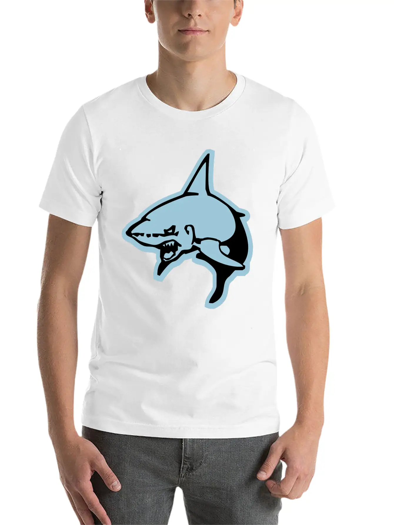 Shark Essential Cotton Tee For Daily Outfits – Unisex Style