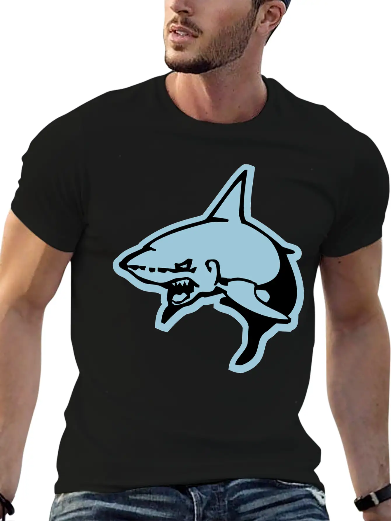 Shark Essential Cotton Tee For Daily Outfits – Unisex Style